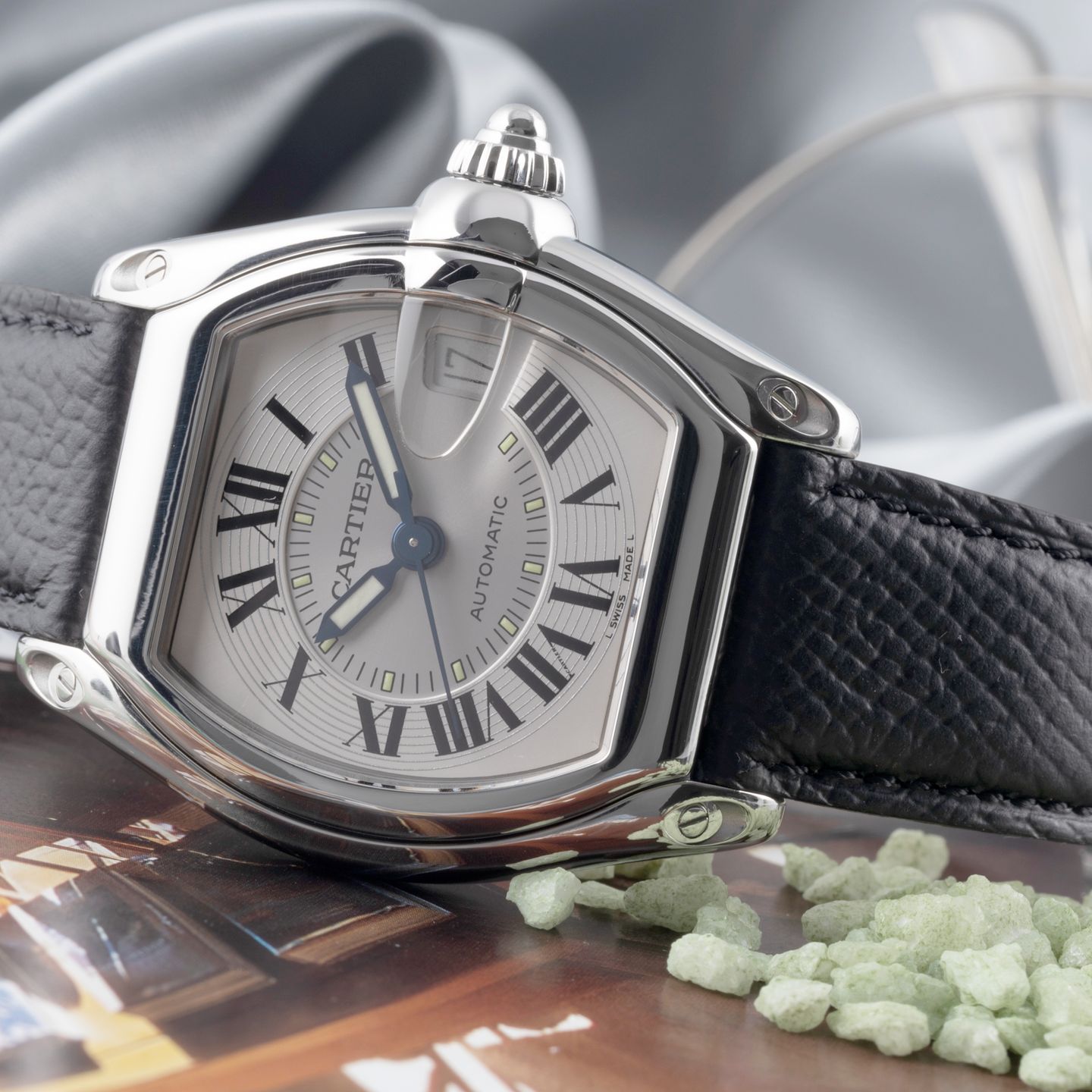 Cartier Roadster W62000V3 (2005) - 38mm Staal (2/8)