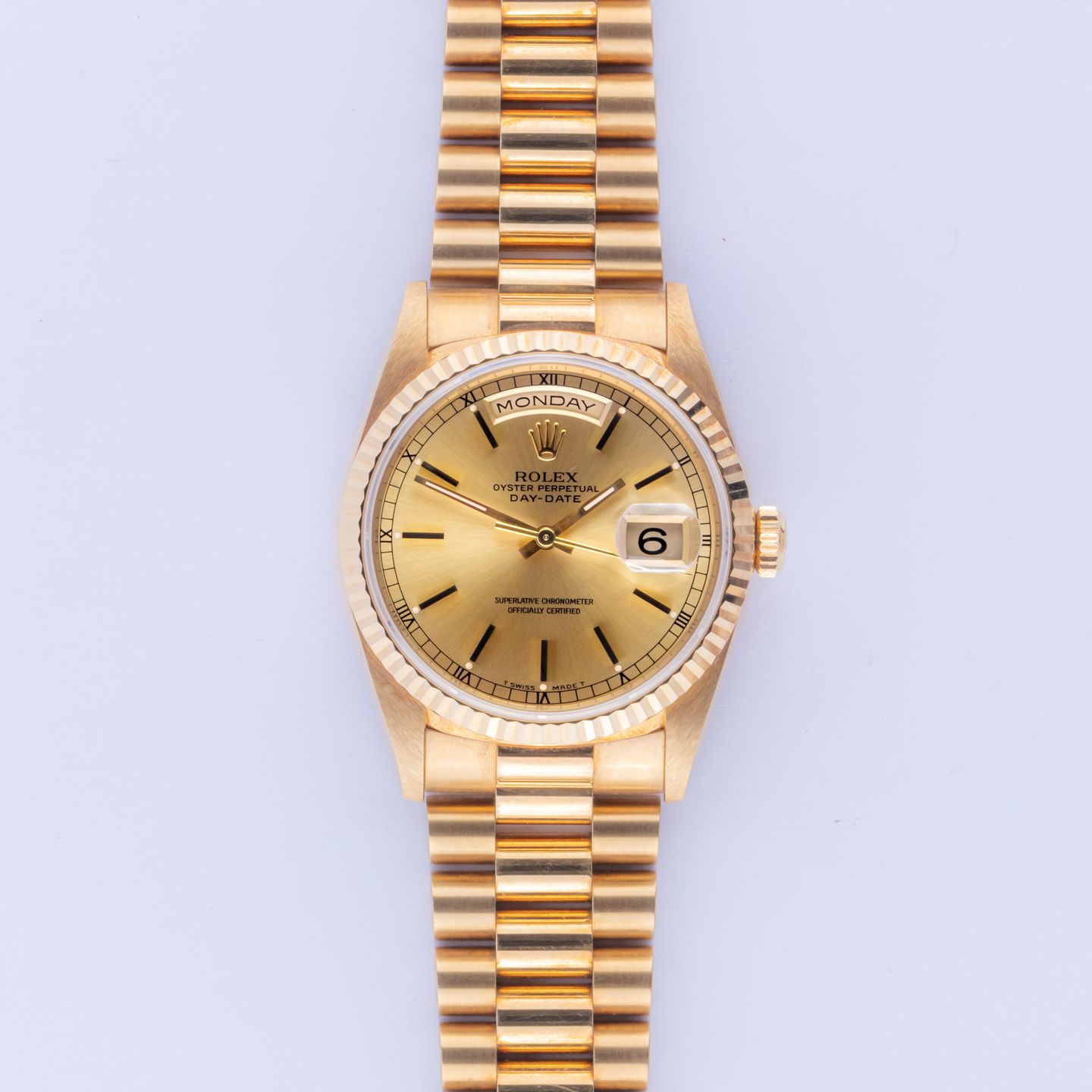 Rolex Day-Date 36 18238 (1995) - 36 mm Yellow Gold case (3/8)