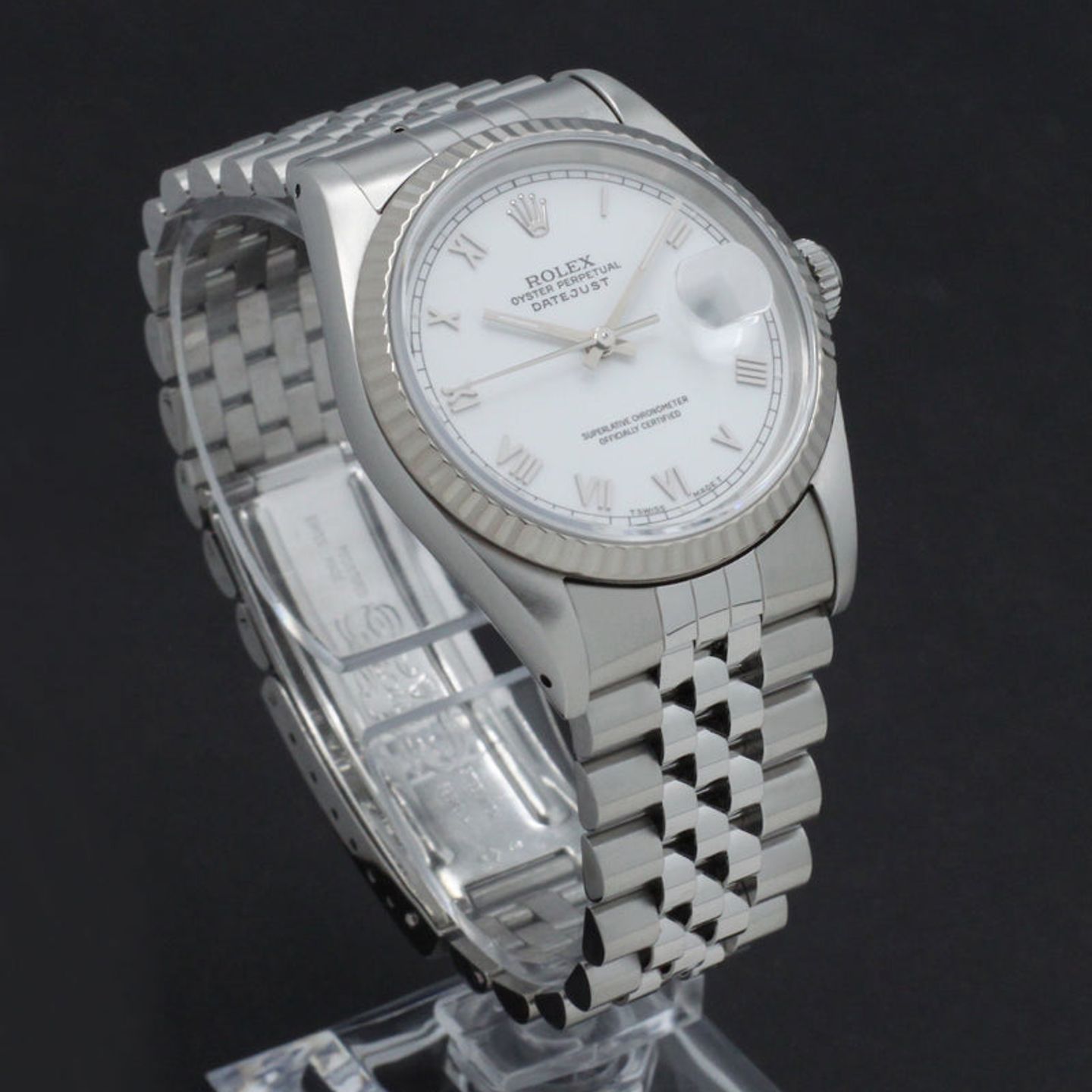 Rolex Datejust 36 16234 (1994) - White dial 36 mm Steel case (6/7)