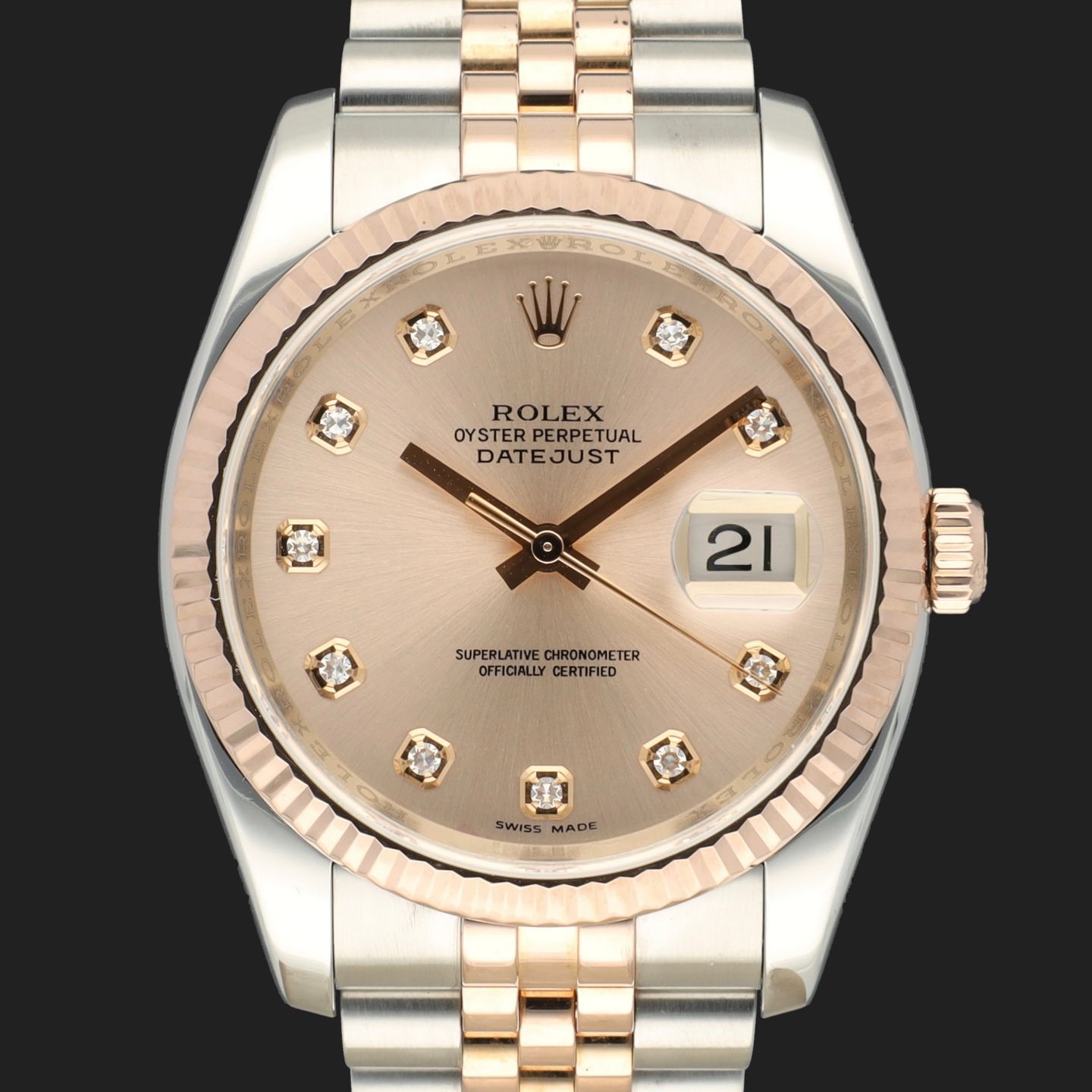 Rolex Datejust 36 116231 (2005) - Silver dial 36 mm Gold/Steel case (3/7)