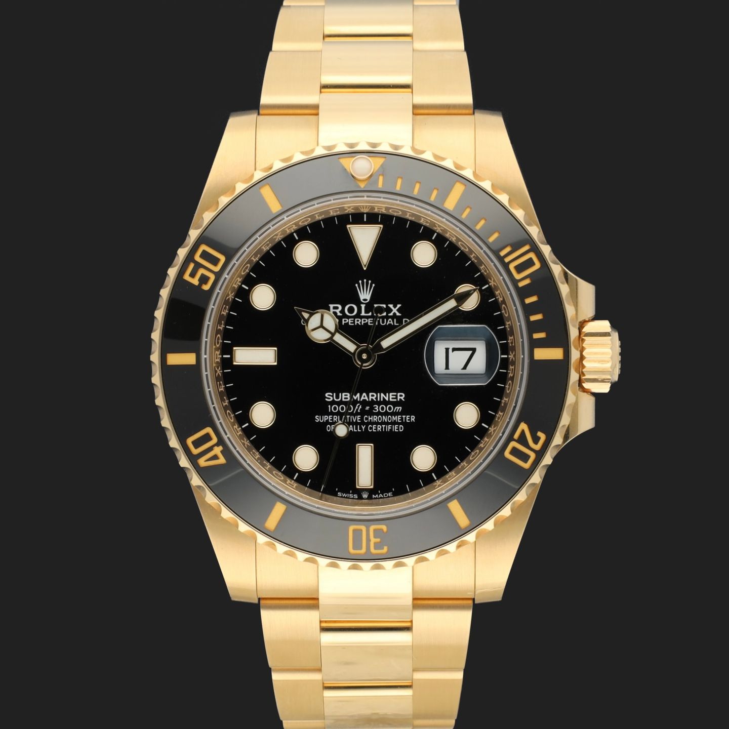 Rolex Submariner Date 126618LN (2022) - Zwart wijzerplaat 41mm Geelgoud (3/8)