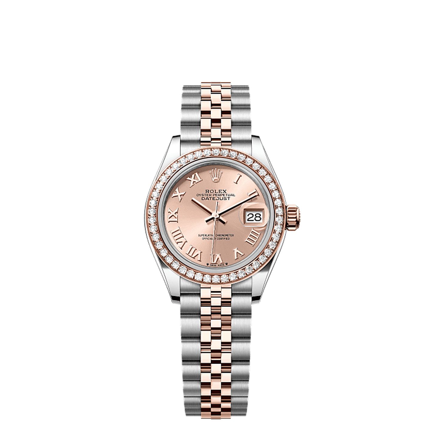 Rolex Lady-Datejust 279381RBR (2025) - Pink dial 28 mm Steel case (1/1)