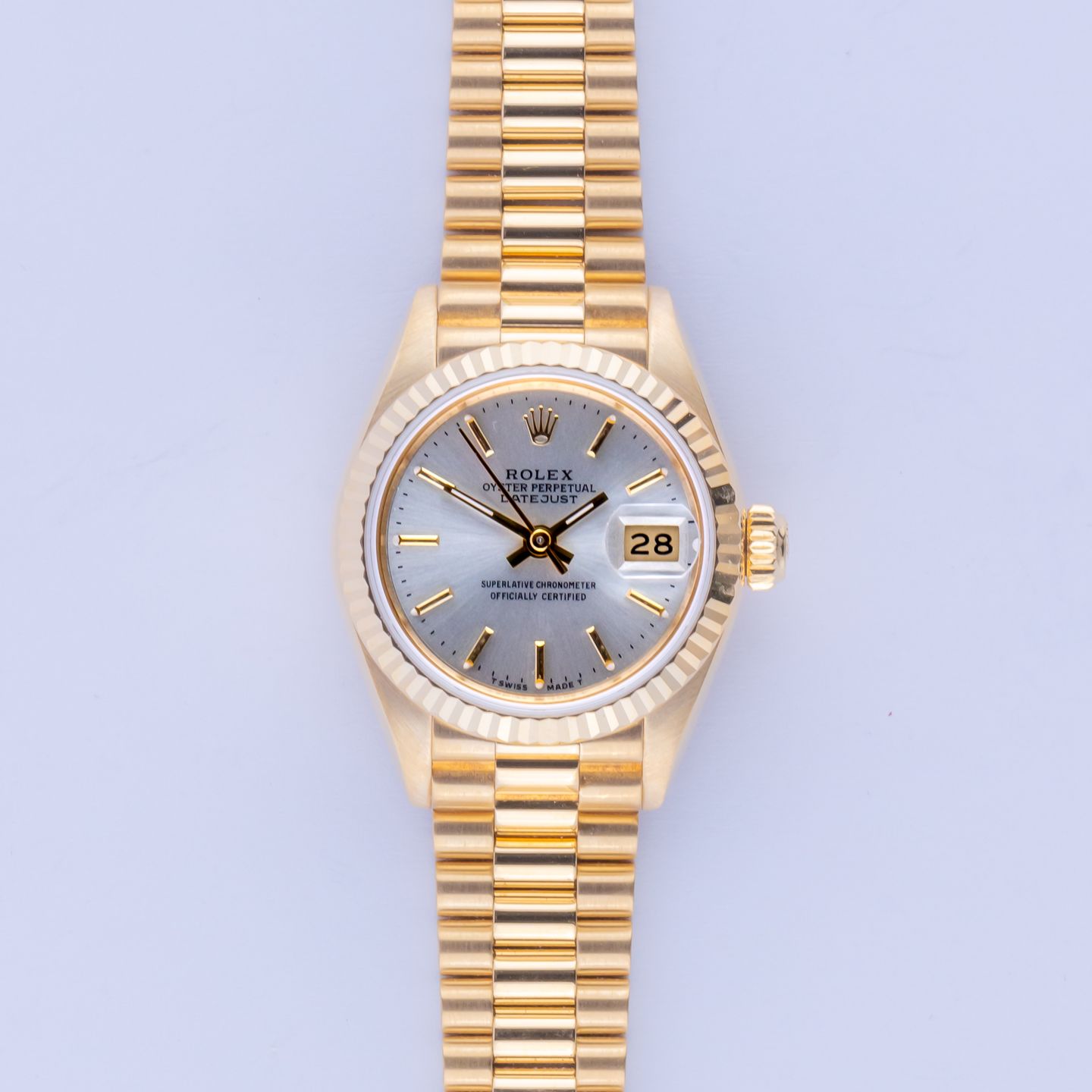 Rolex Lady-Datejust 69178 (1988) - 26 mm Yellow Gold case (3/8)