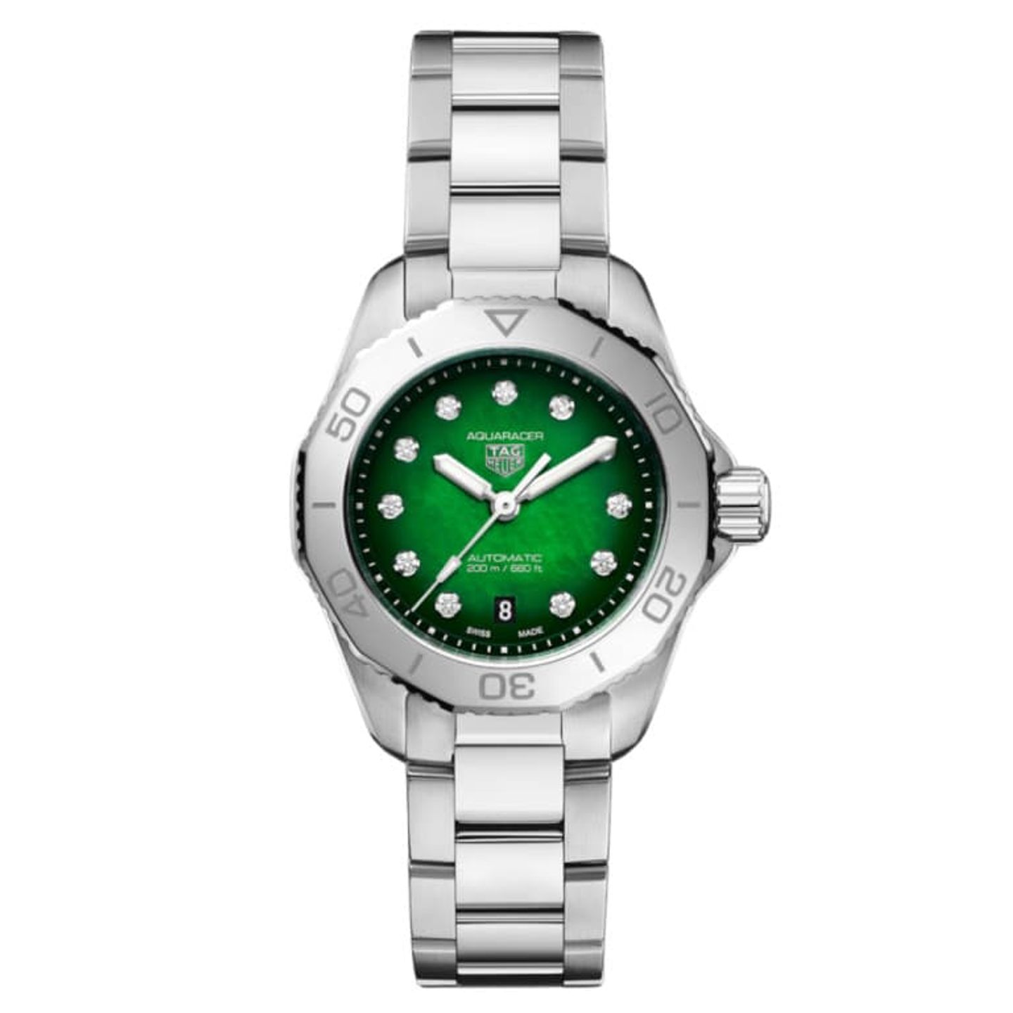 TAG Heuer Aquaracer WBP2415.BA0622 (2024) - Groen wijzerplaat 30mm Staal (1/1)