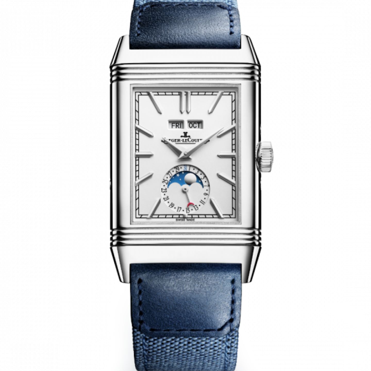 Jaeger-LeCoultre Reverso Duoface Q3918420 (2023) - Blauw wijzerplaat 49mm Staal (1/8)