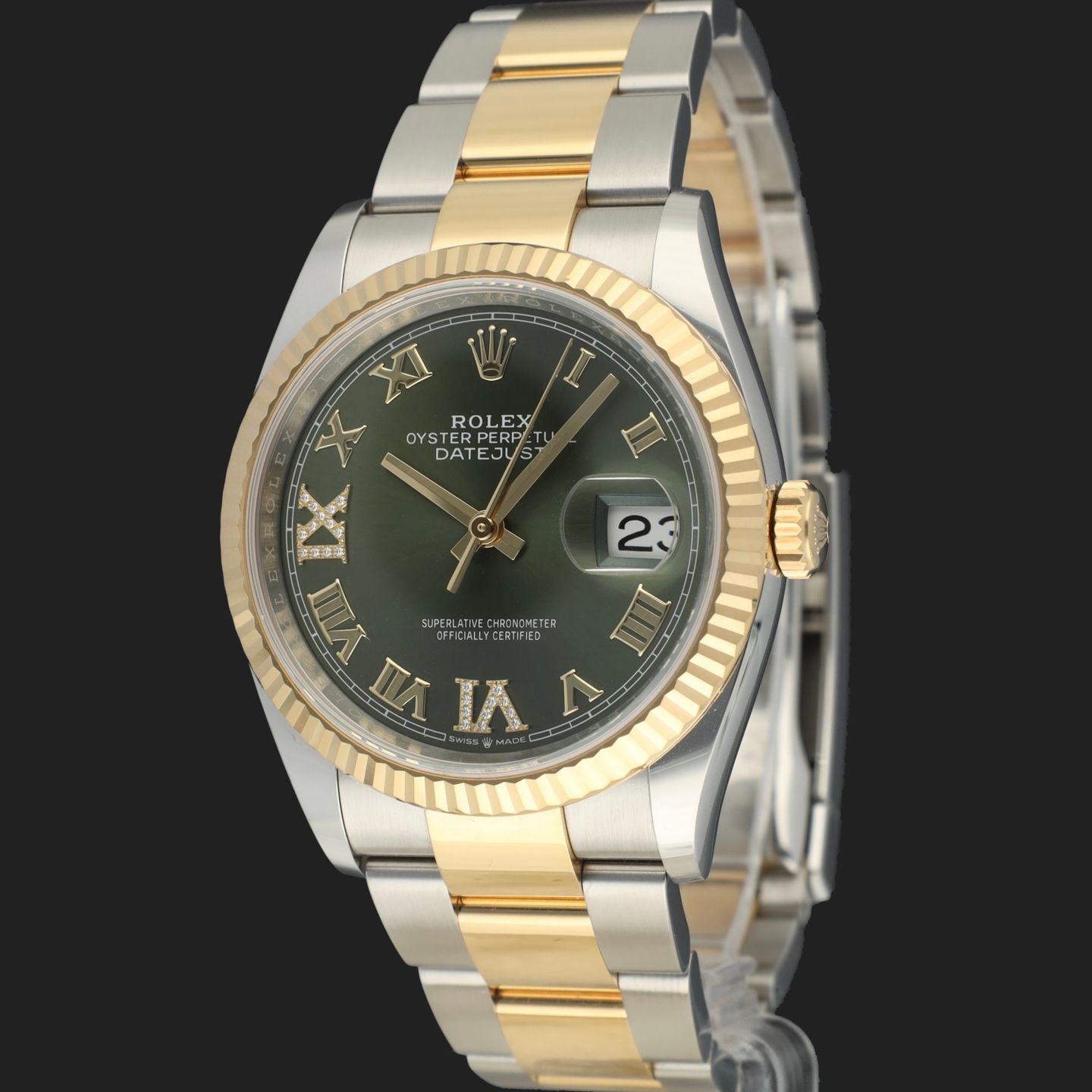 Rolex Datejust 36 126233 (2019) - 36mm Goud/Staal (1/8)