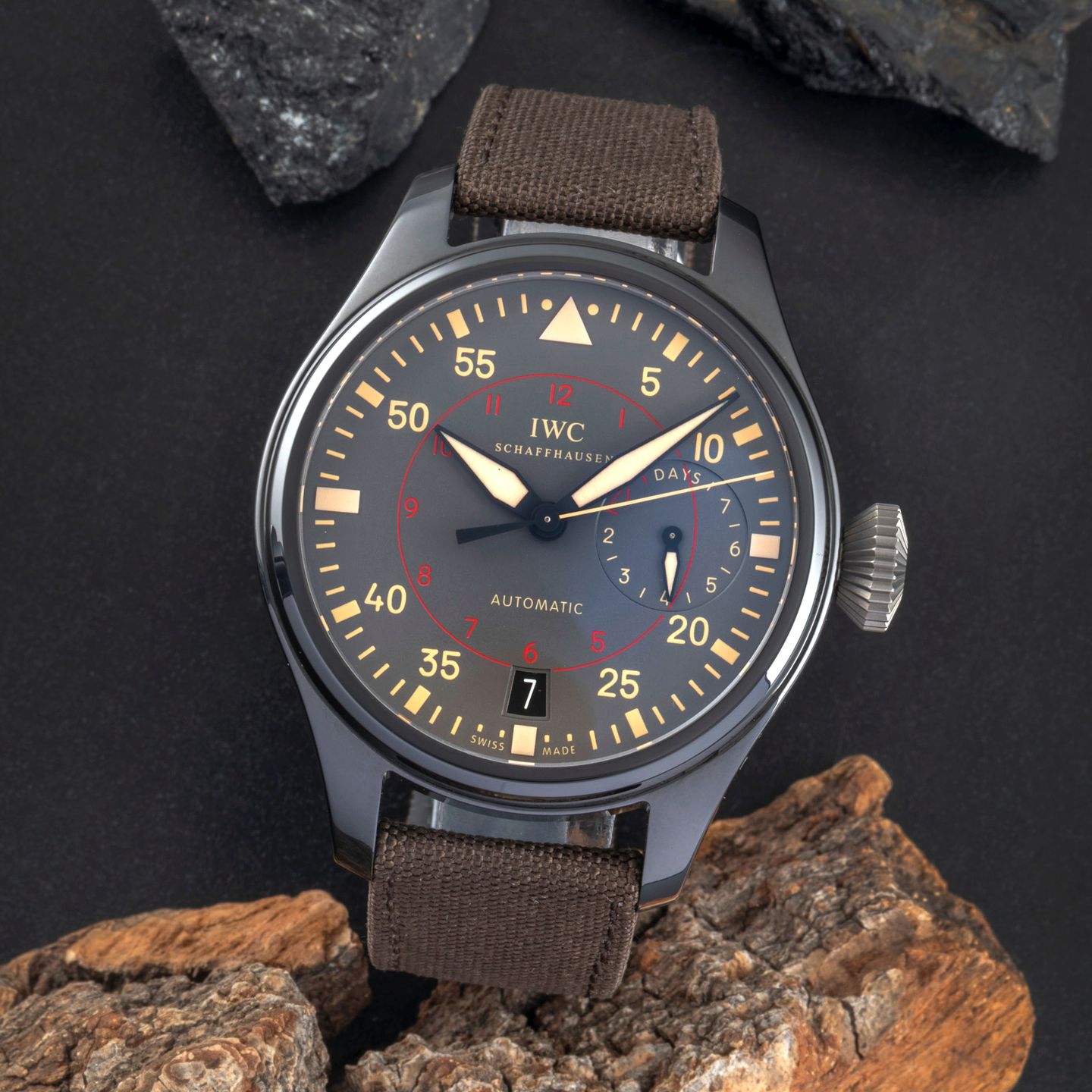 IWC Big Pilot Top Gun IW501902 (Unknown (random serial)) - Grey dial 48 mm Ceramic case (1/8)