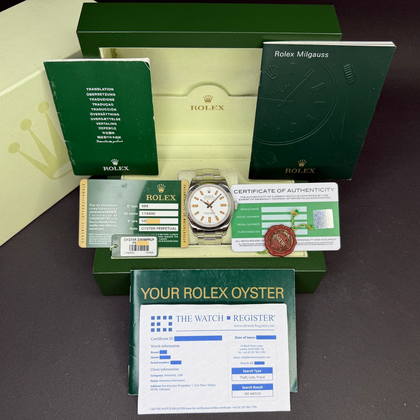 Rolex Milgauss 116400 - (3/8)