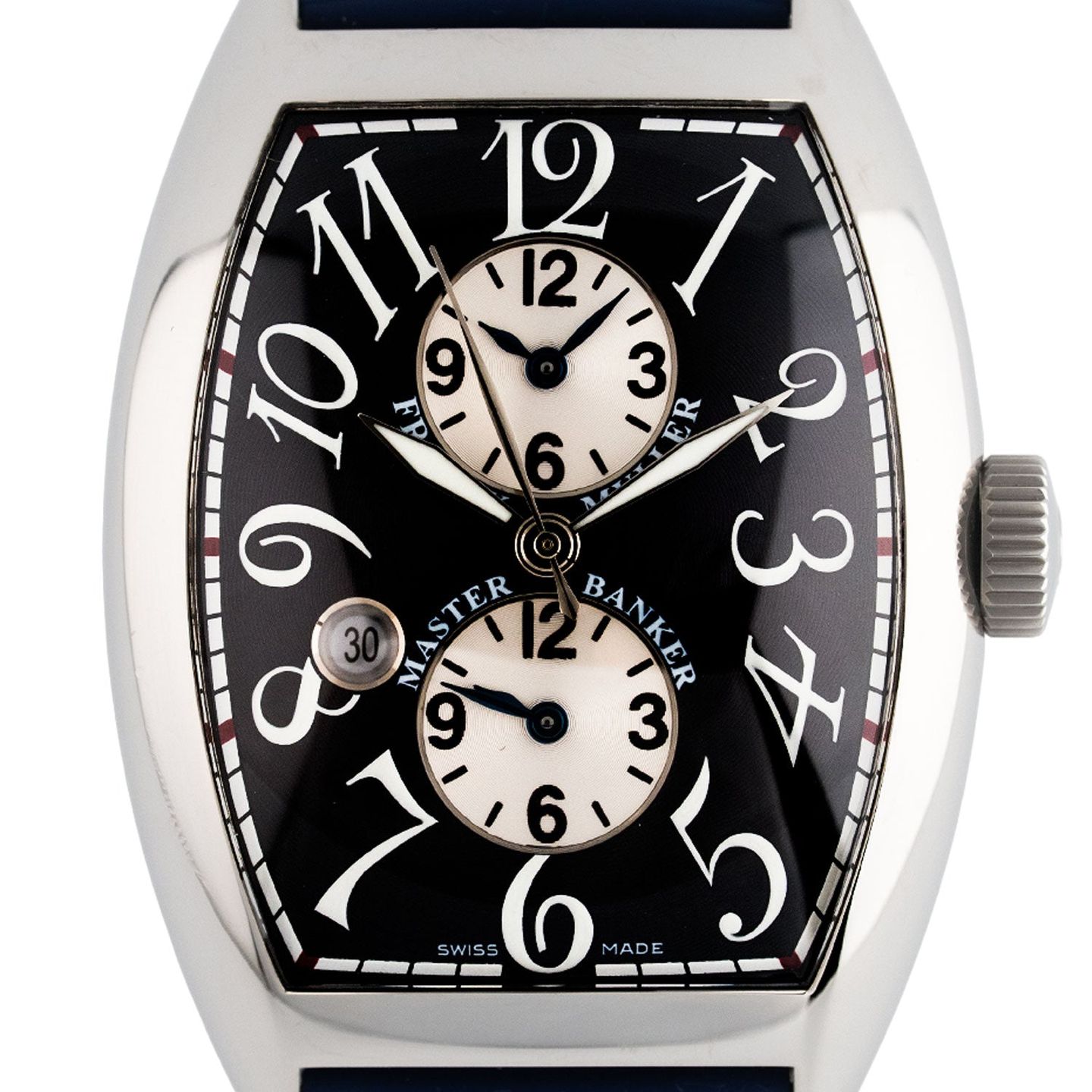 Franck Muller Master Banker 9880 MB SC DT (Onbekend (willekeurig serienummer)) - Zwart wijzerplaat 44mm Staal (2/6)