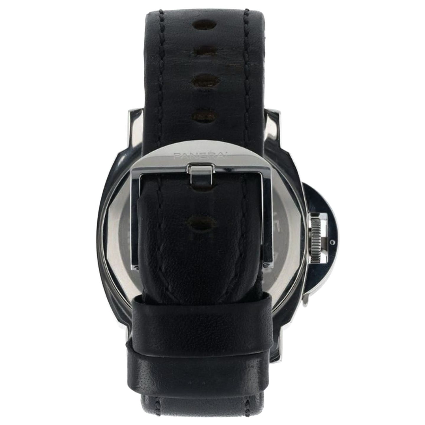 Panerai Luminor Base PAM00112 (Onbekend (willekeurig serienummer)) - Zwart wijzerplaat 44mm Staal (3/4)