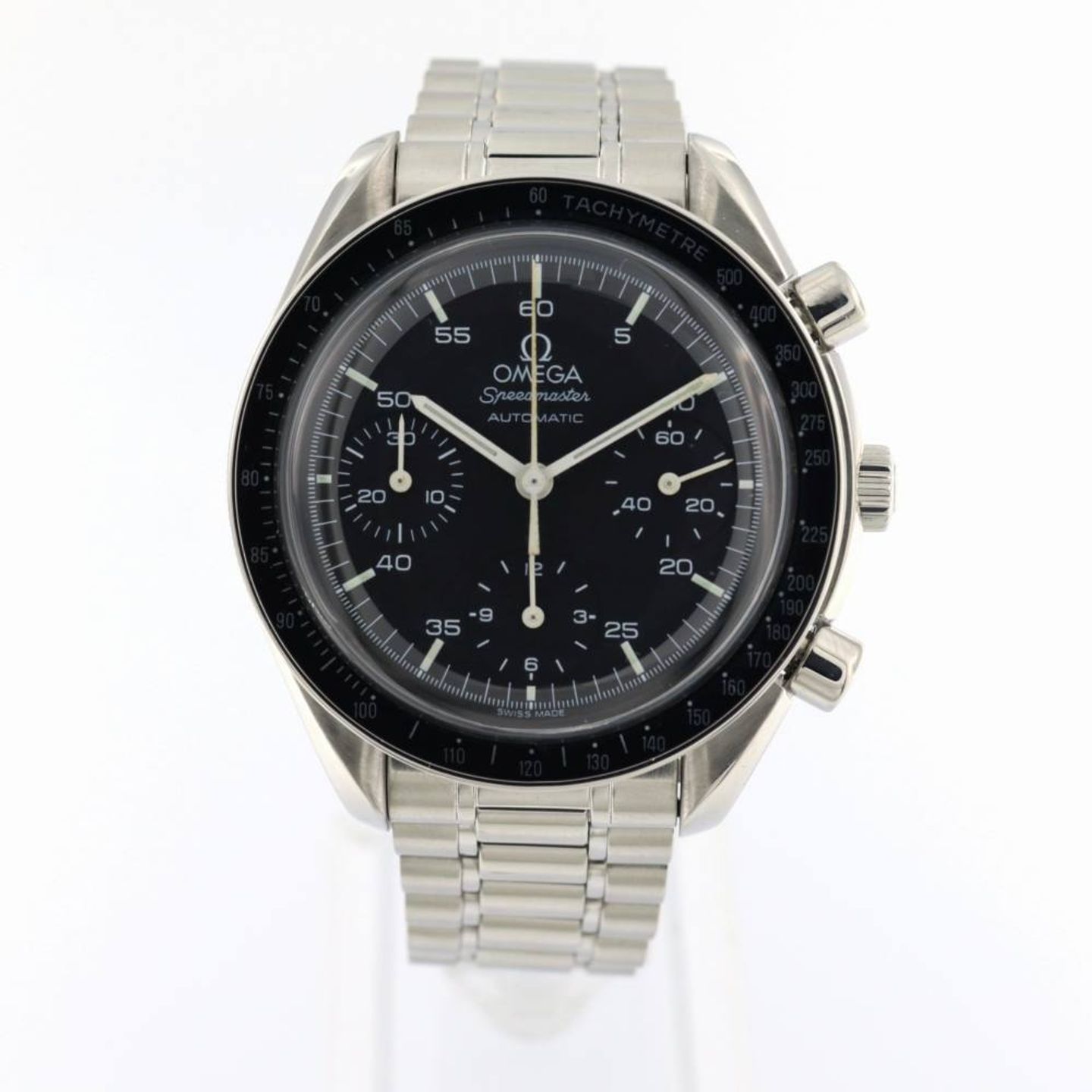 Omega Speedmaster Reduced 3510.50.00 (2000) - Zwart wijzerplaat 39mm Staal (1/6)