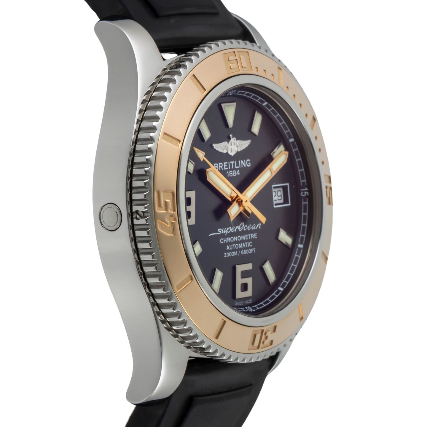 Breitling Superocean 44 C1739112/BA77 (Onbekend (willekeurig serienummer)) - Zwart wijzerplaat 44mm Goud/Staal (7/8)