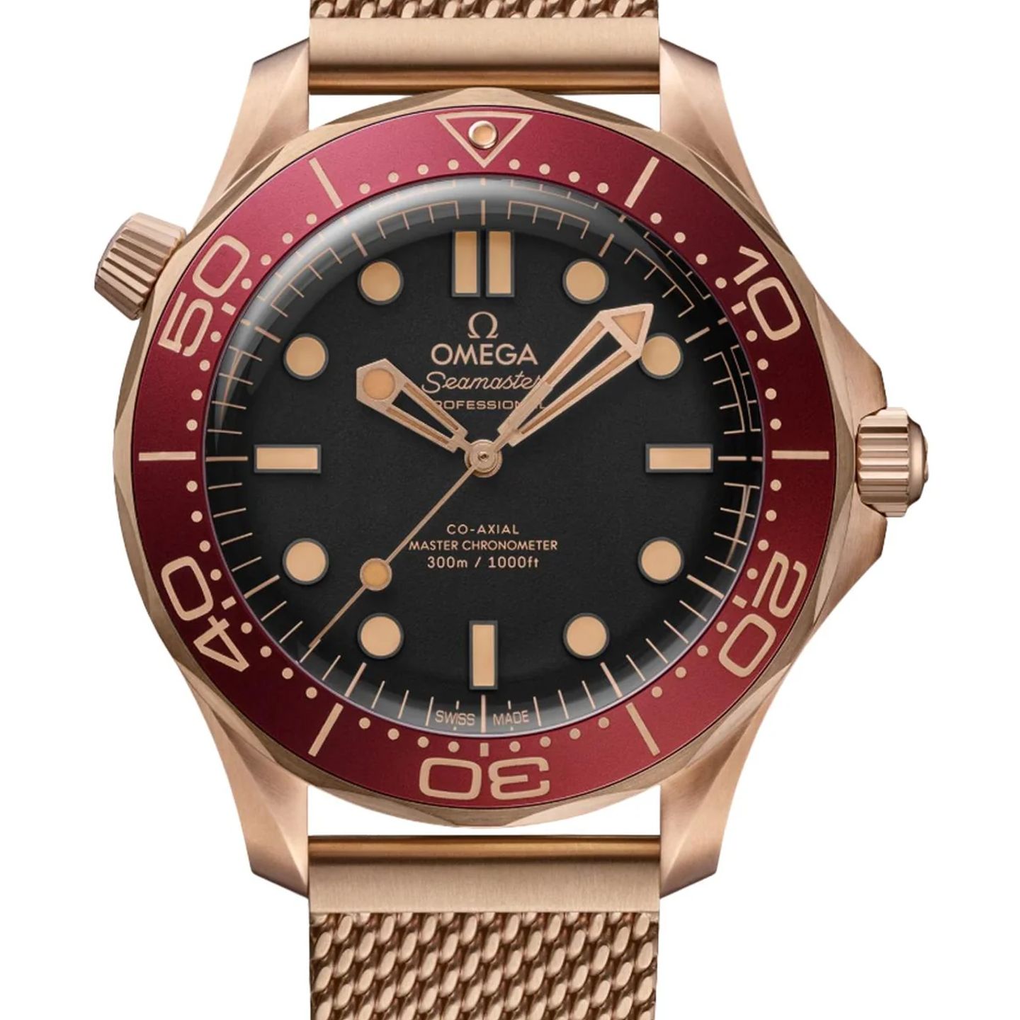 Omega Seamaster Diver 300 M 210.90.42.20.01.003 (2026) - Zwart wijzerplaat 42mm Roségoud (1/1)