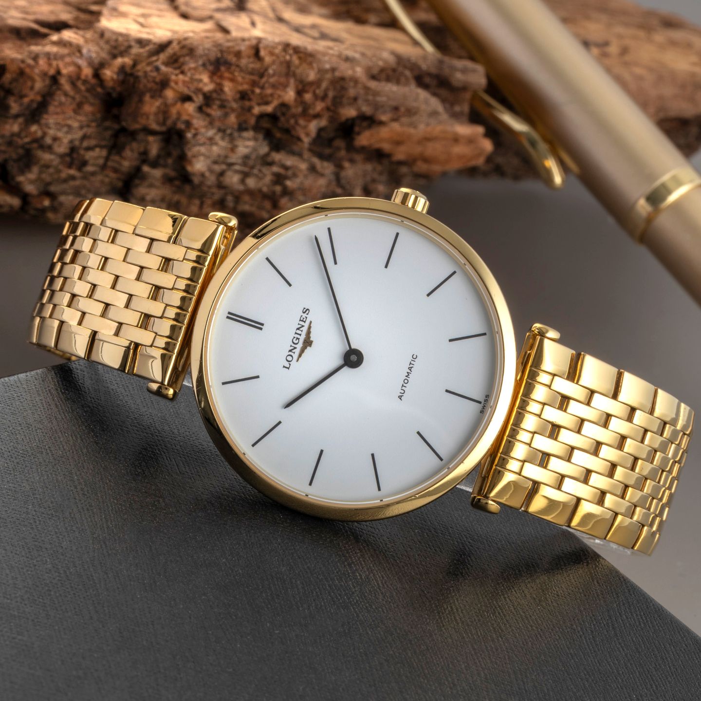 Longines La Grande Classique L4.708.2.11.2 (2015) - Wit wijzerplaat 34mm Goud/Staal (2/8)