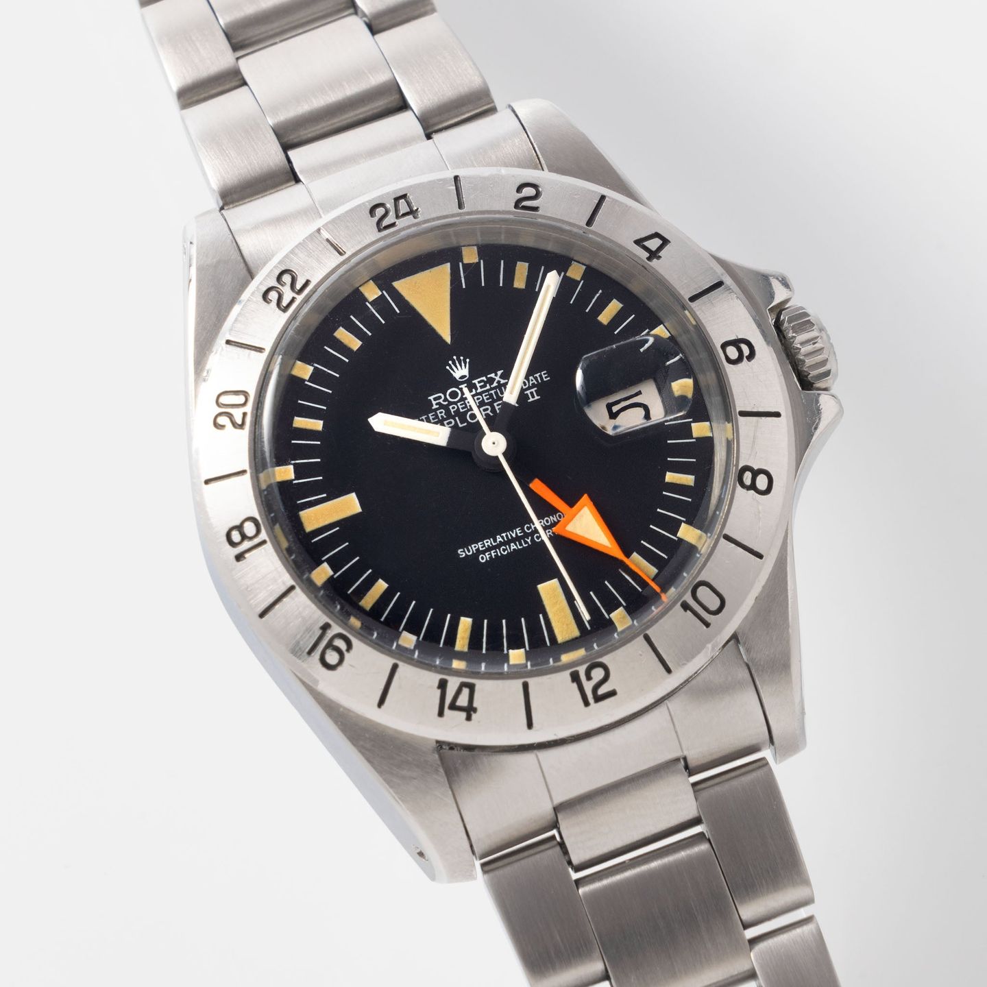 Rolex Explorer II 1655 (1971) - Black dial 40 mm Steel case (4/8)