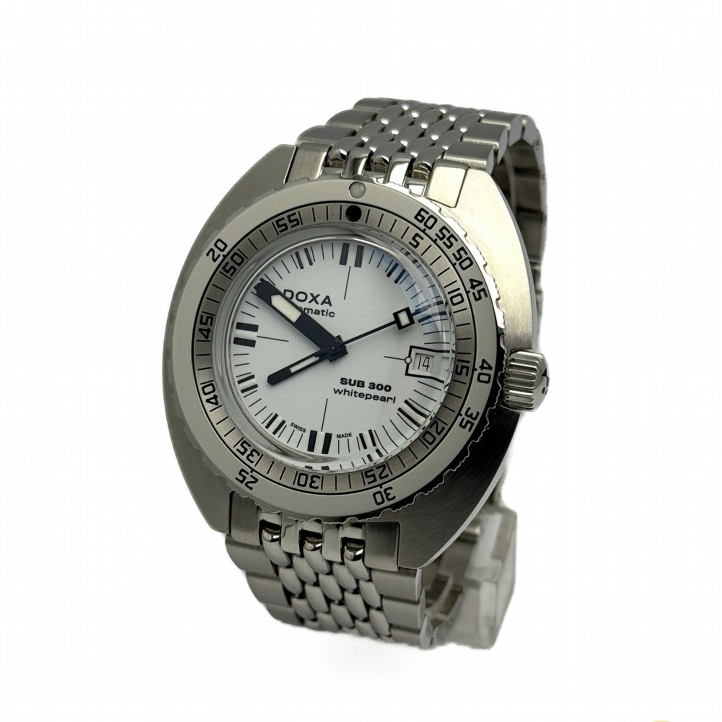 Doxa Sub 821.10.011.10 (2025) - White dial 43 mm Steel case (1/8)