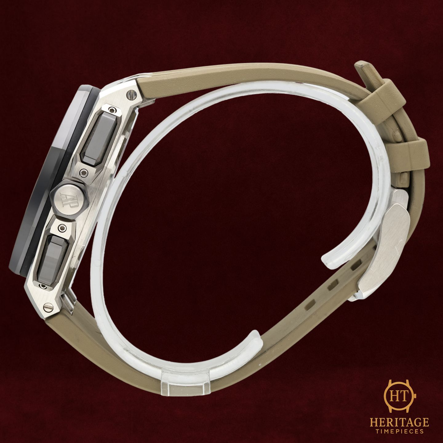 Audemars Piguet Royal Oak Offshore Chronograph 26420SO.OO.A600CA.01 (Onbekend (willekeurig serienummer)) - Beige wijzerplaat 43mm Staal (7/8)