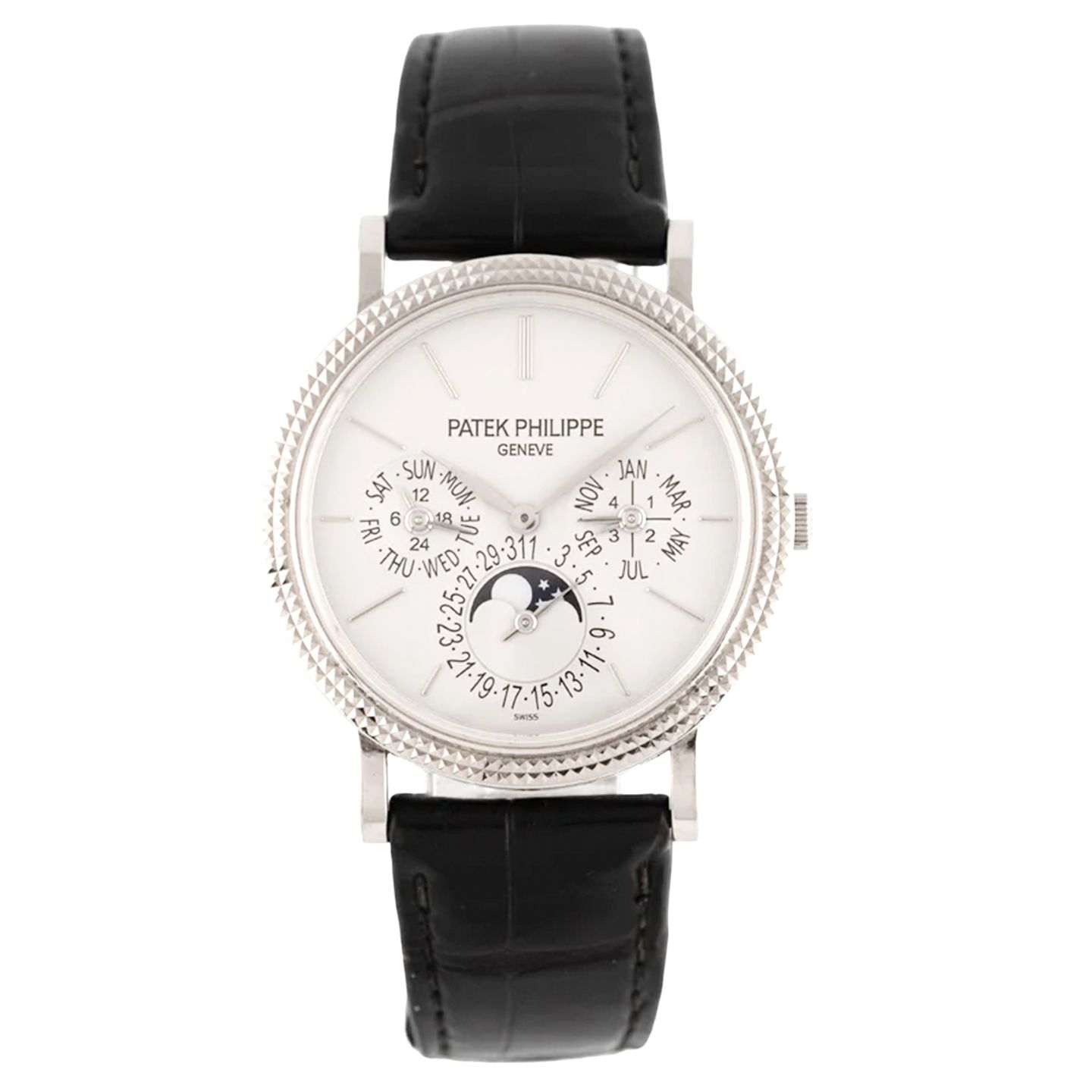 Patek Philippe Perpetual Calendar 5139G-001 (2013) - Silver dial 39 mm White Gold case (1/8)