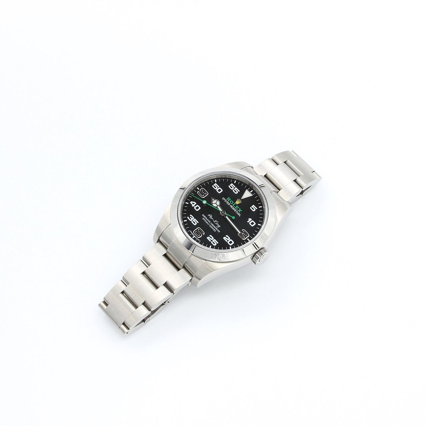 Rolex Air-King 116900 (Onbekend (willekeurig serienummer)) - Zwart wijzerplaat 40mm Staal (6/8)