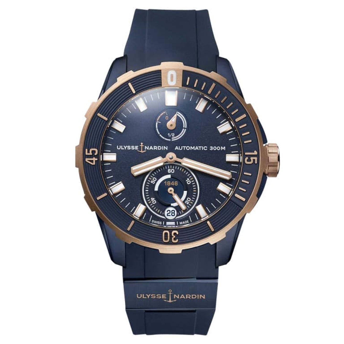 Ulysse Nardin Diver 1185-170-3/BLUE (2024) - Blauw wijzerplaat Onbekend Onbekend (1/1)