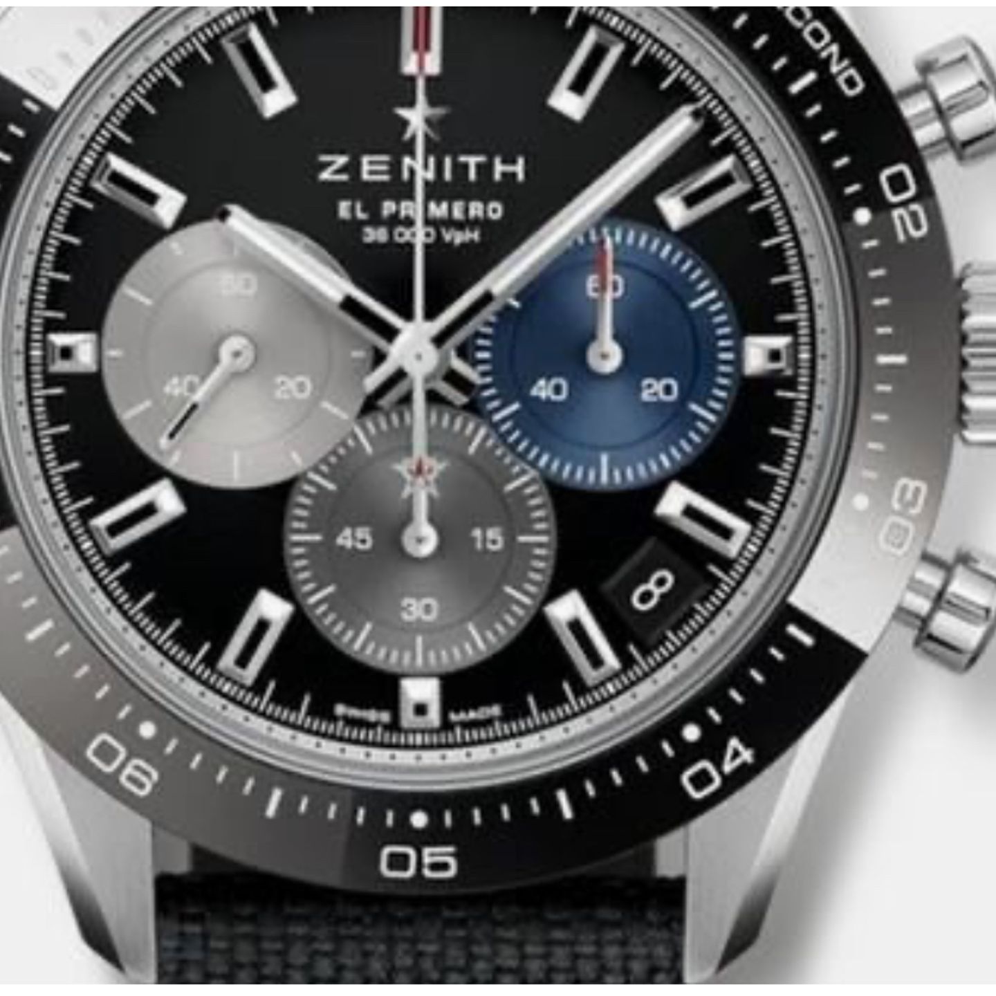 Zenith Chronomaster Sport 03.3100.3600/21.C822 (2024) - Zwart wijzerplaat 41mm Staal (1/1)