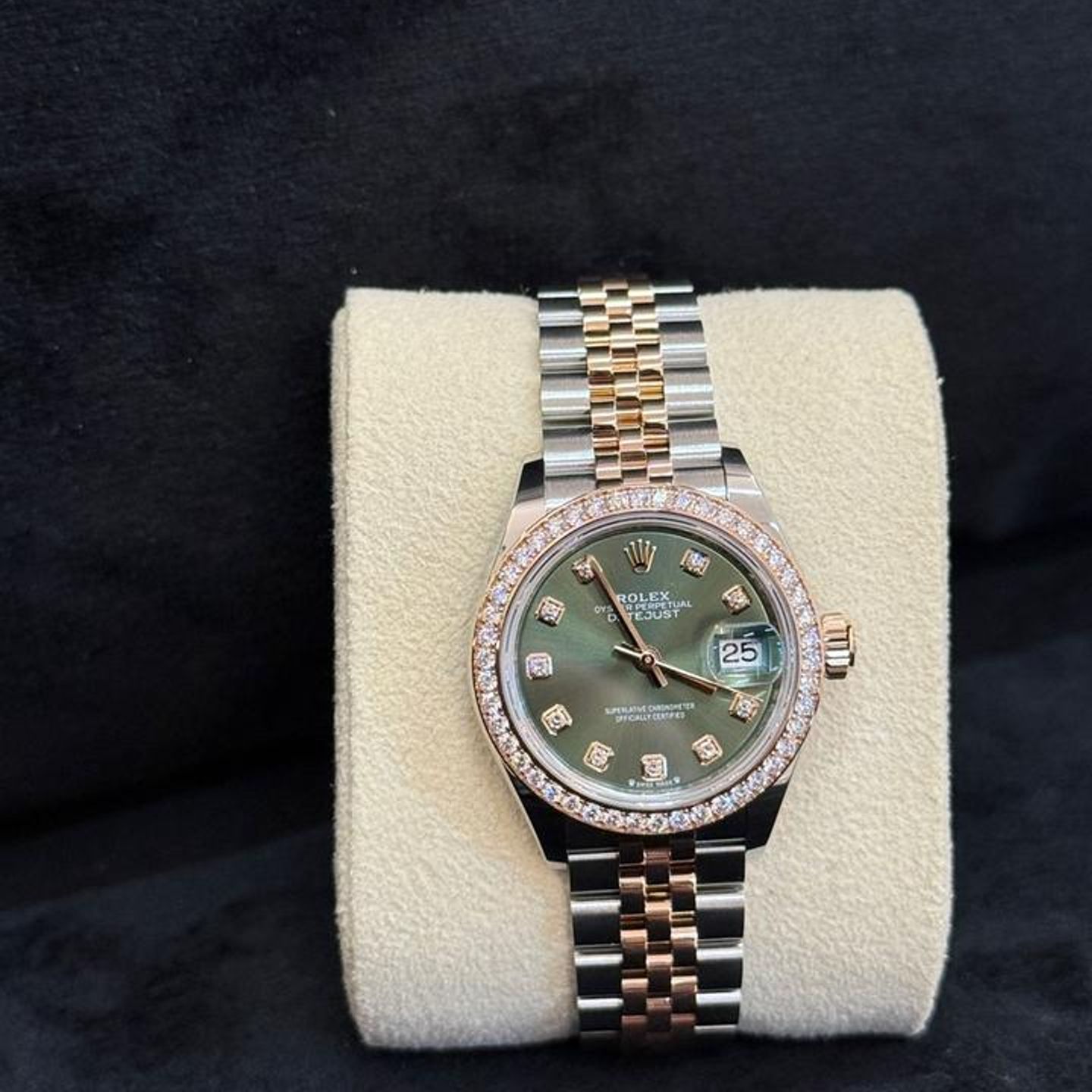 Rolex Lady-Datejust 279381RBR G GREEN JUB - (10/10)