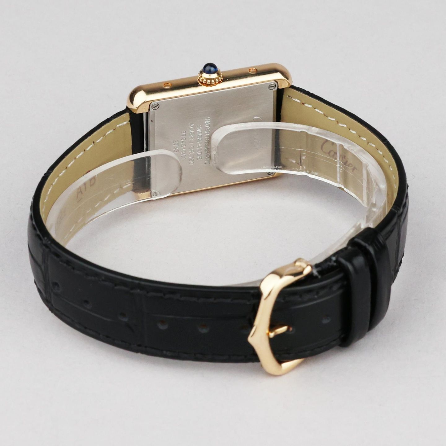 Cartier Tank Solo W1018755 (2018) - Wit wijzerplaat 31mm Geelgoud (6/8)