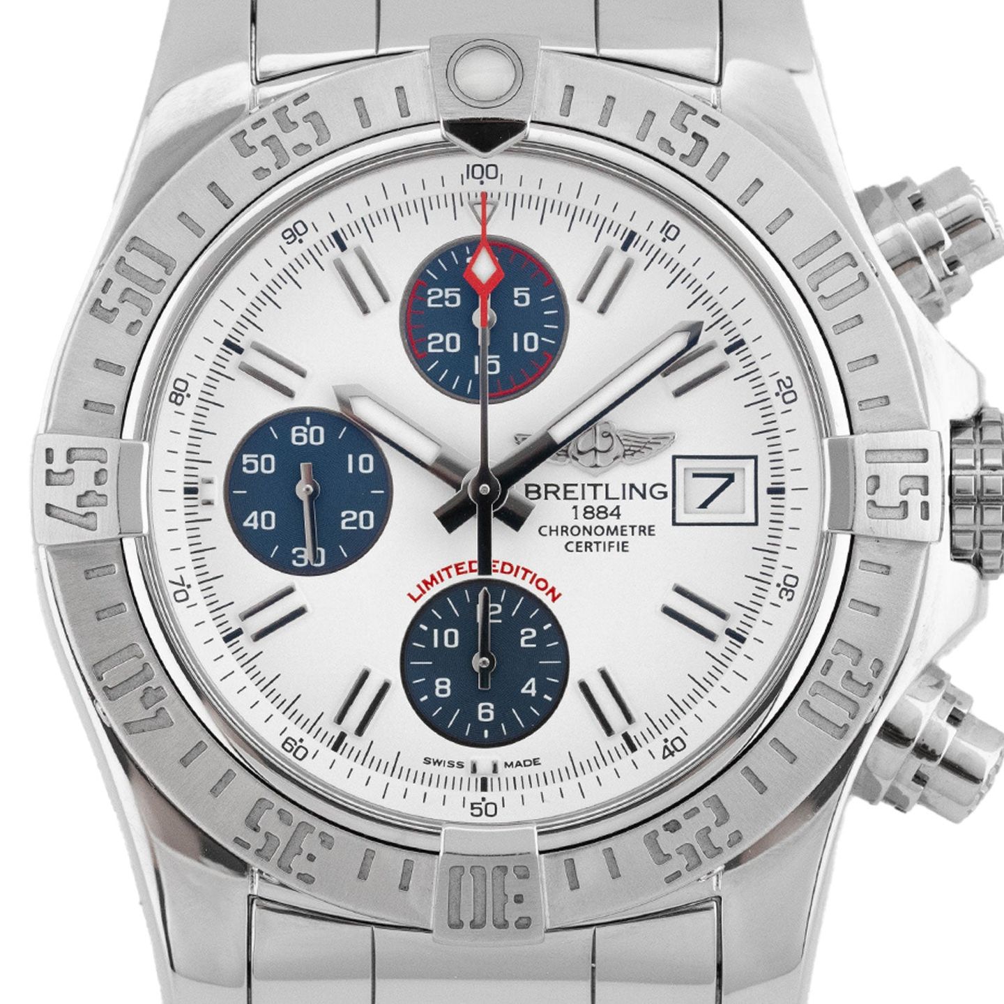 Breitling Avenger II A1338111/BC33/152S (2015) - Zwart wijzerplaat 43mm Staal (2/5)