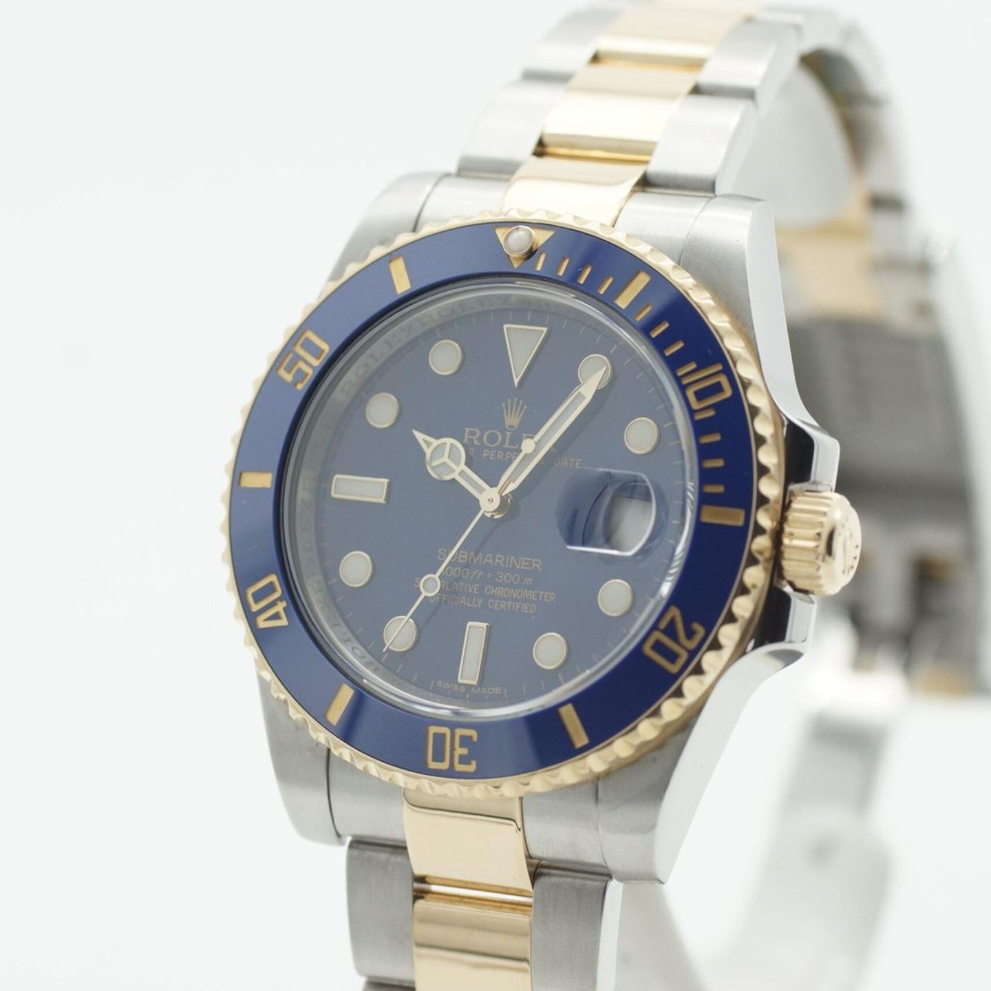 Rolex Submariner Date 116613LB (2013) - Blue dial 40 mm Gold/Steel case (4/8)