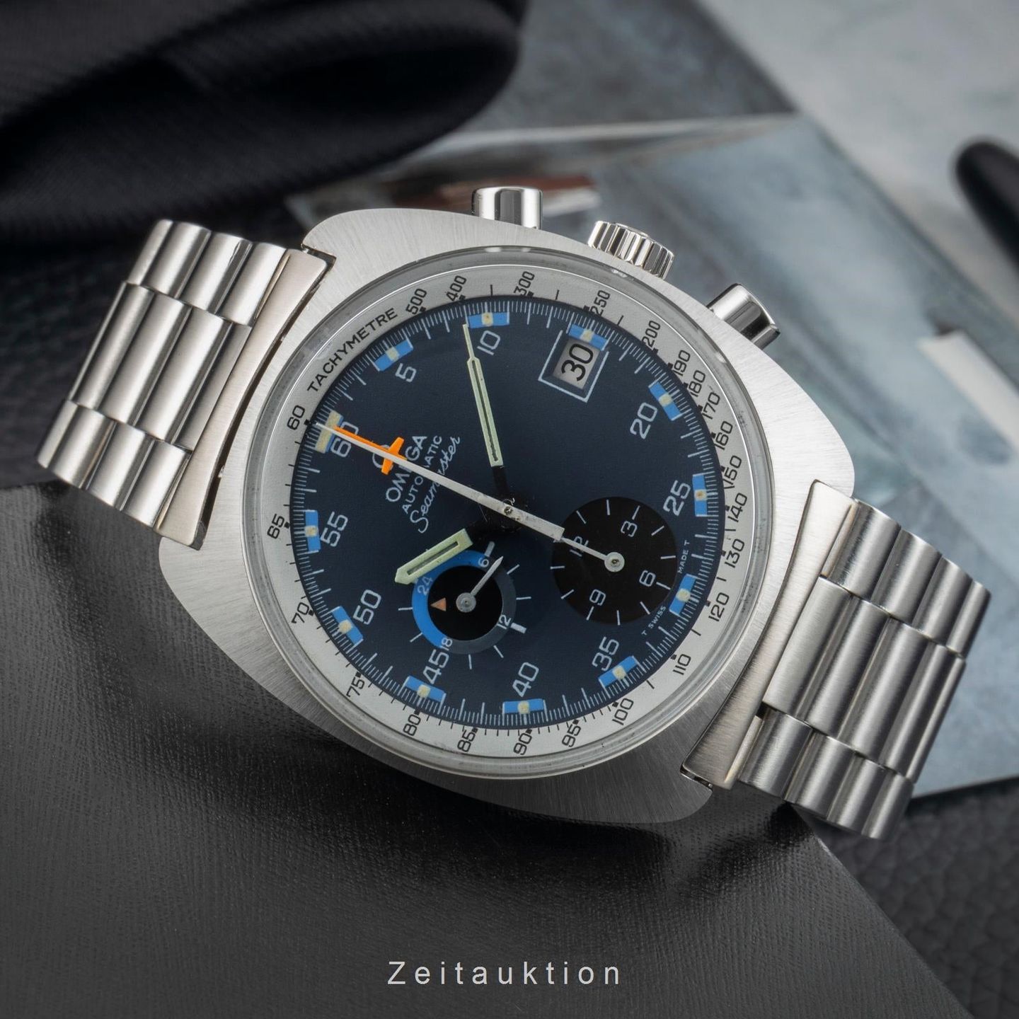 Omega Seamaster ST 176.007 (1971) - Blauw wijzerplaat 38mm Staal (2/8)