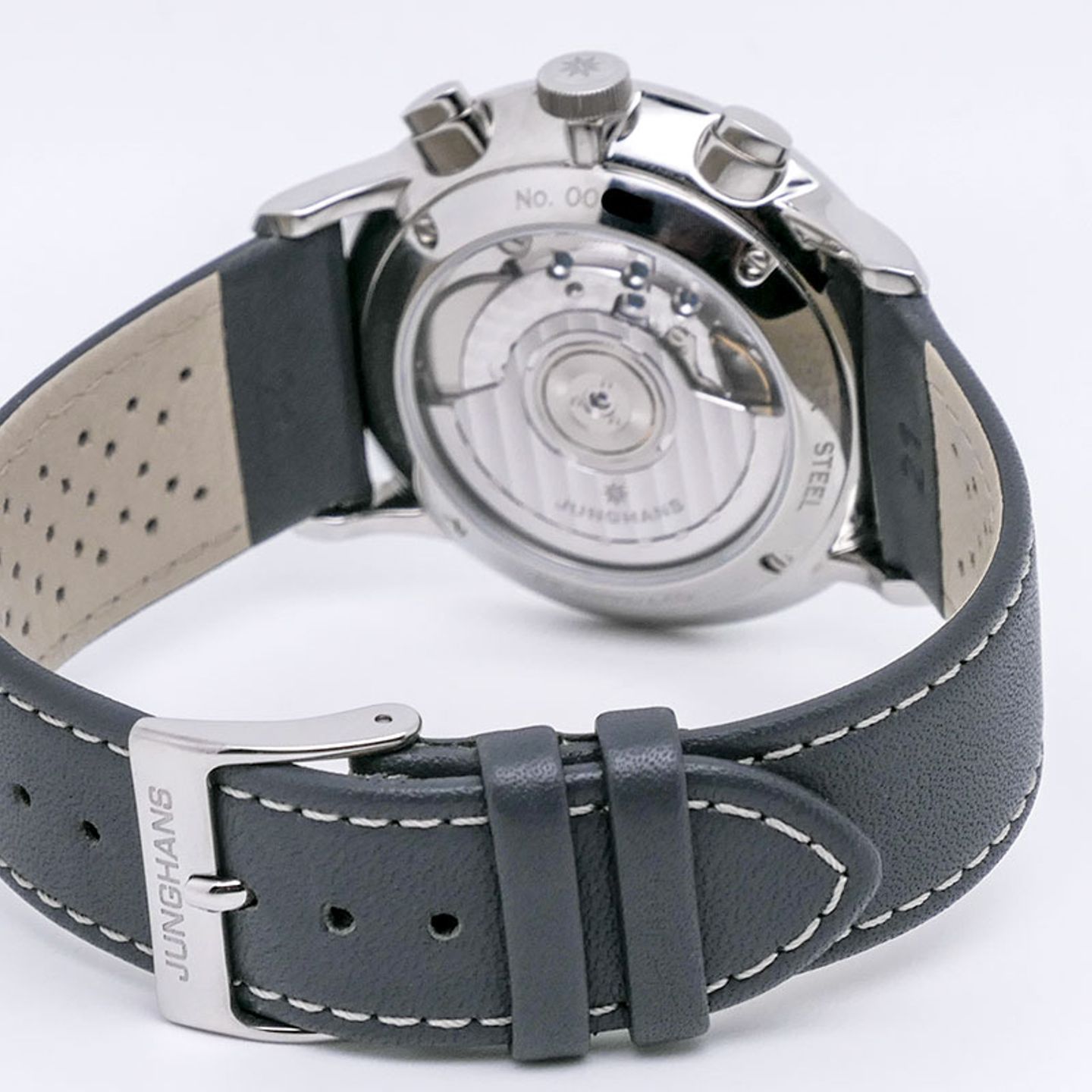 Junghans Meister Driver 027/3686.44 (Unknown (random serial)) - Grey dial 41 mm Steel case (6/7)