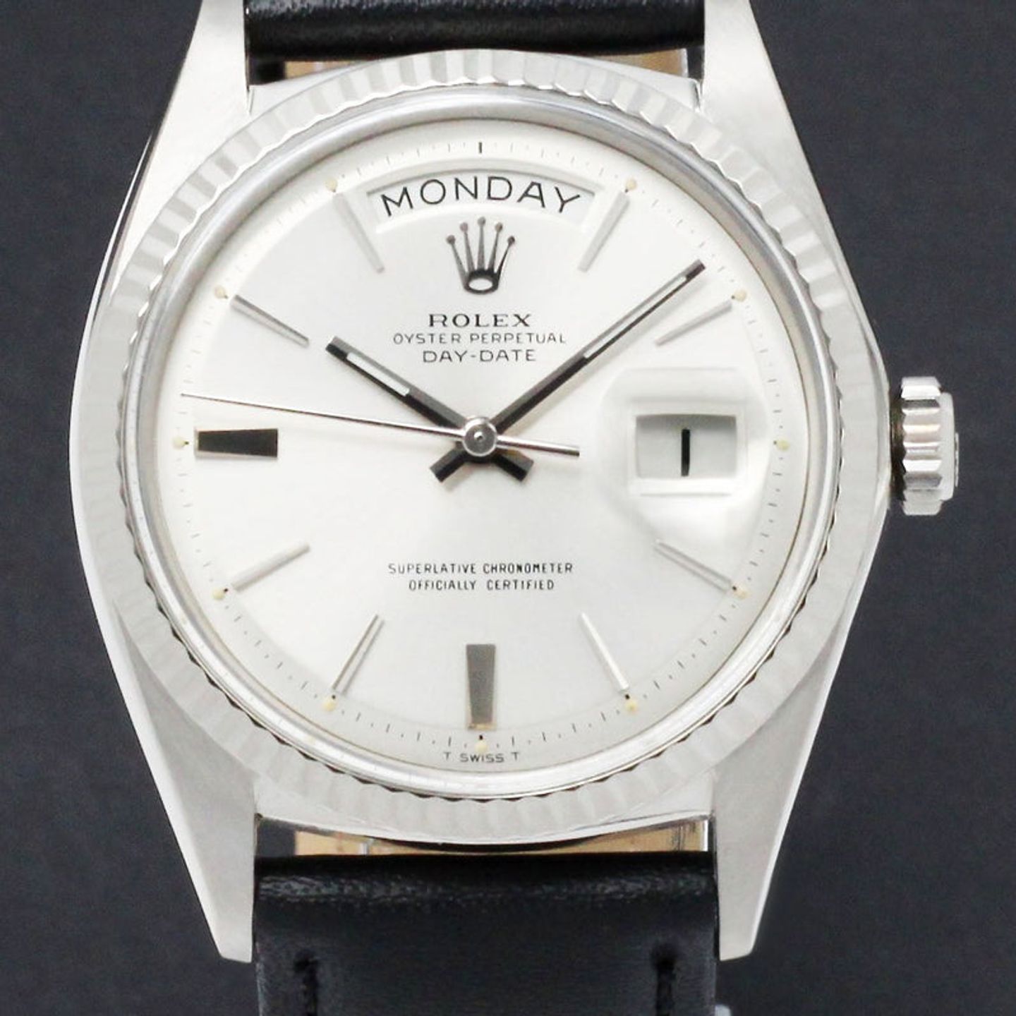 Rolex Day-Date 1803 (1967) - Silver dial 36 mm White Gold case (1/7)