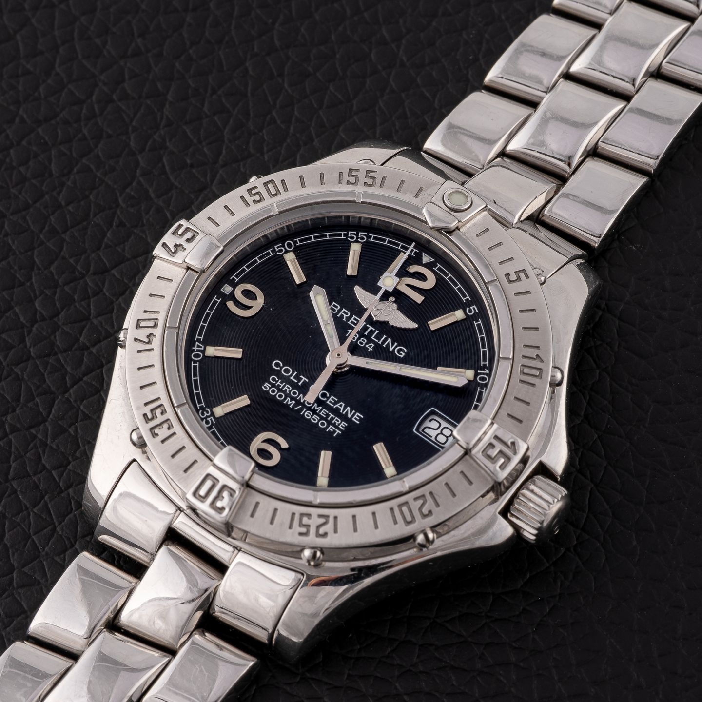 Breitling Colt Oceane A77350 (2003) - Black dial 39 mm Steel case (2/8)