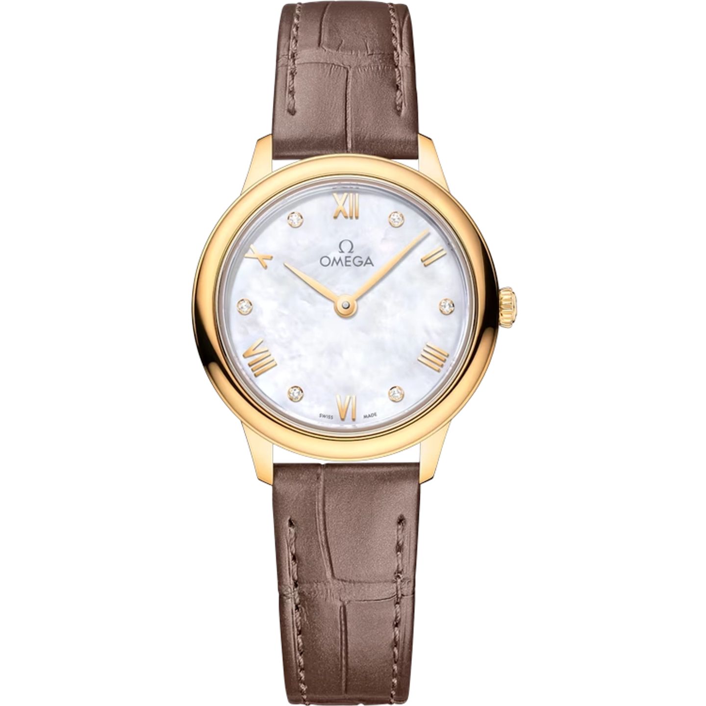 Omega De Ville 434.53.28.60.55.002 (2025) - Wit wijzerplaat 28mm Geelgoud (1/1)