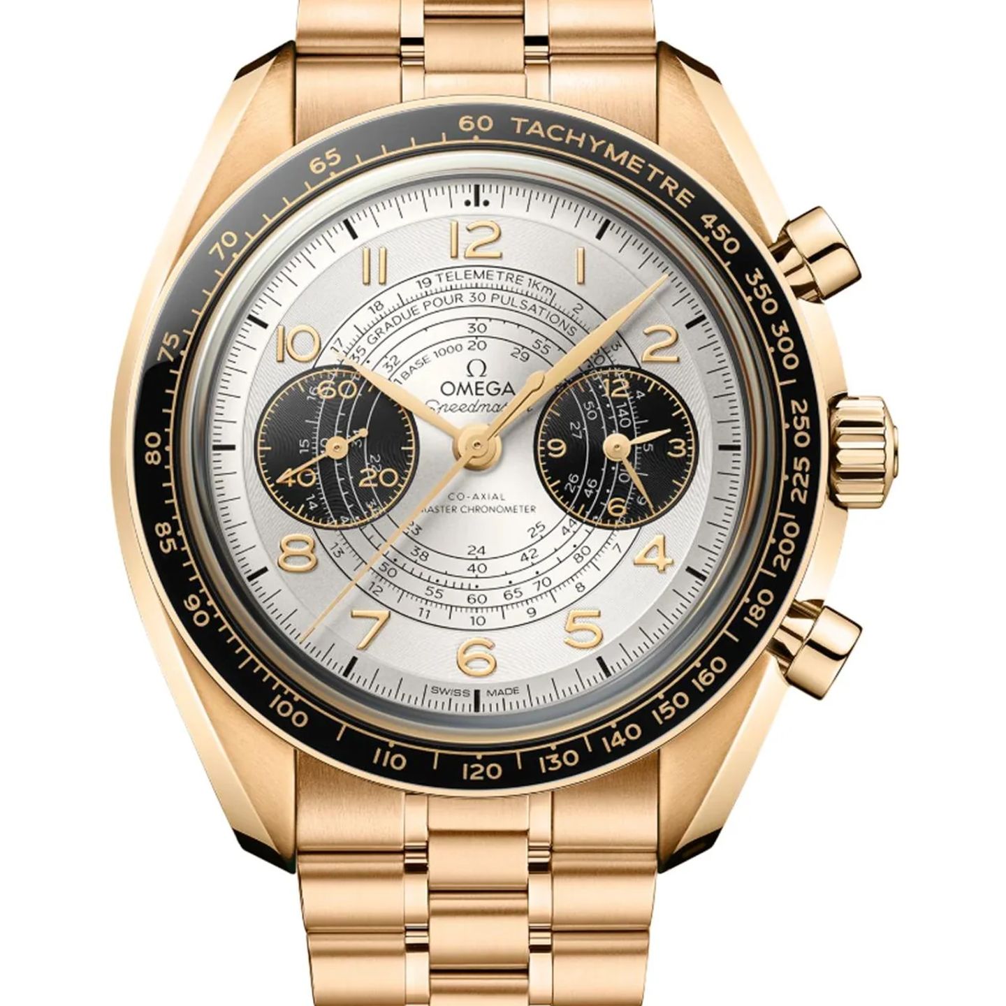 Omega Speedmaster Chronoscope 522.60.43.51.02.001 (2026) - Silver dial 43 mm Yellow Gold case (1/1)