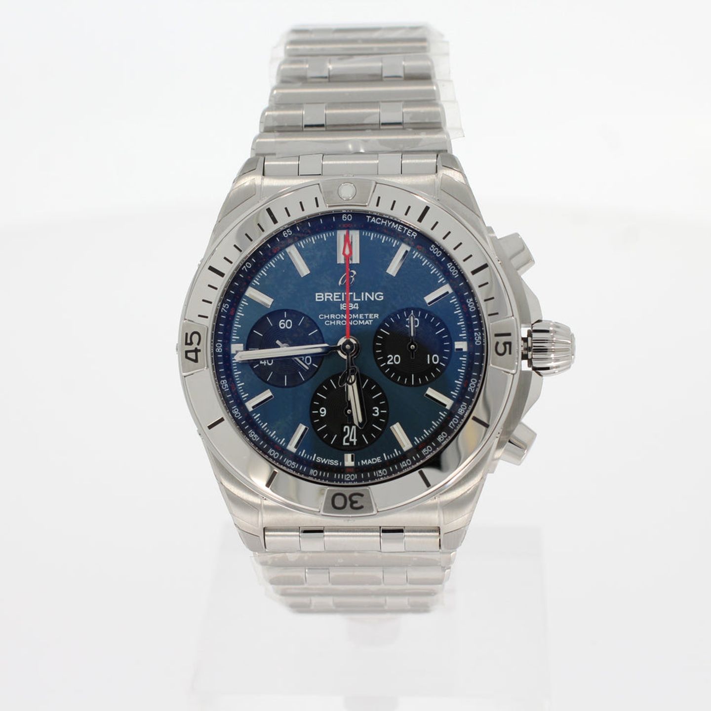 Breitling Chronomat 42 AB0134101C1A1 (2024) - Blue dial 42 mm Steel case (1/4)