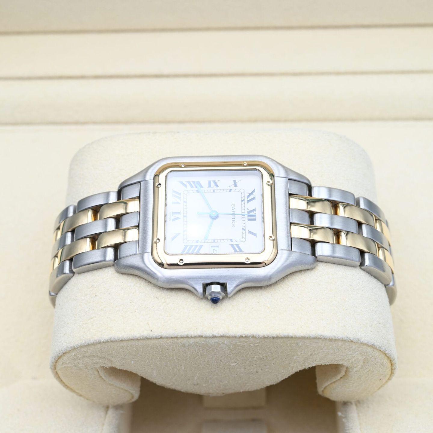 Cartier Panthère 187957 (Unknown (random serial)) - White dial 29 mm Gold/Steel case (4/8)