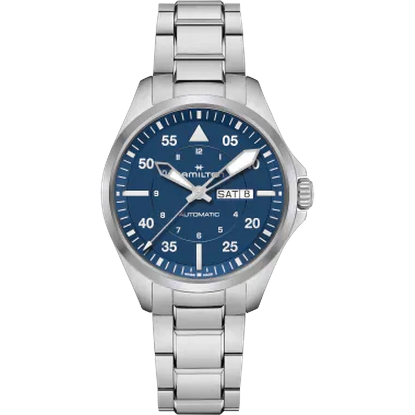 Hamilton Khaki Aviation H64635140 (2026) - Blauw wijzerplaat 42mm Staal (1/1)