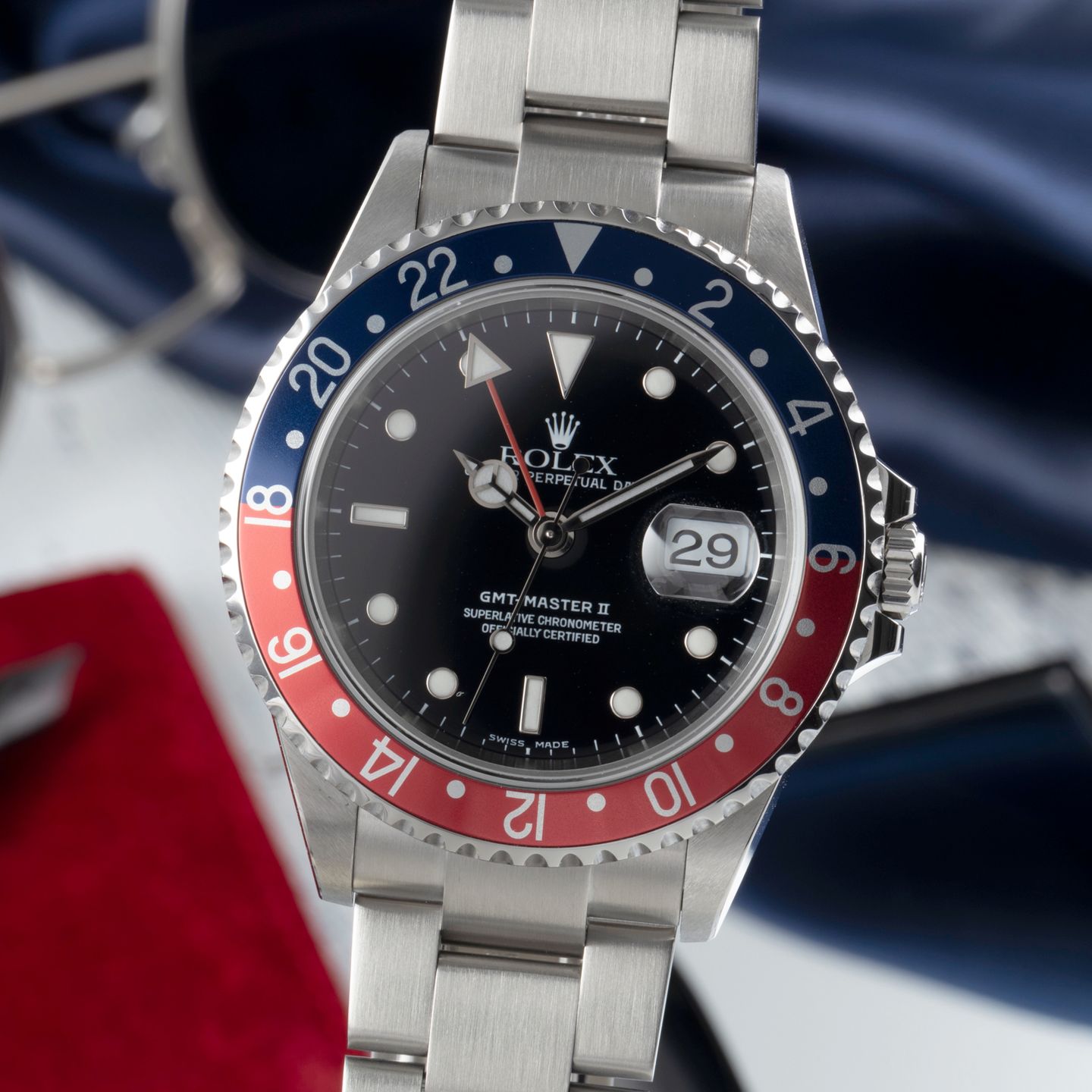 Rolex GMT-Master II 16710T (2006) - Black dial 40 mm Steel case (3/8)