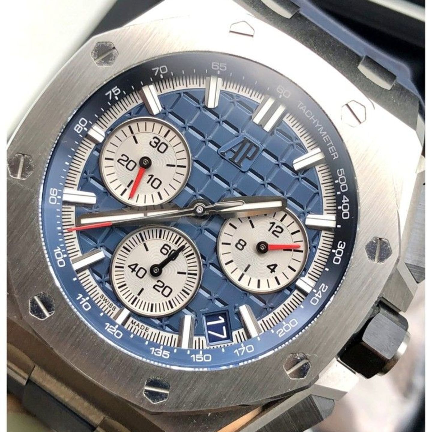 Audemars Piguet Royal Oak Offshore 26420TI.OO.A027CA.01 (2021) - Blauw wijzerplaat 43mm Titanium (5/5)