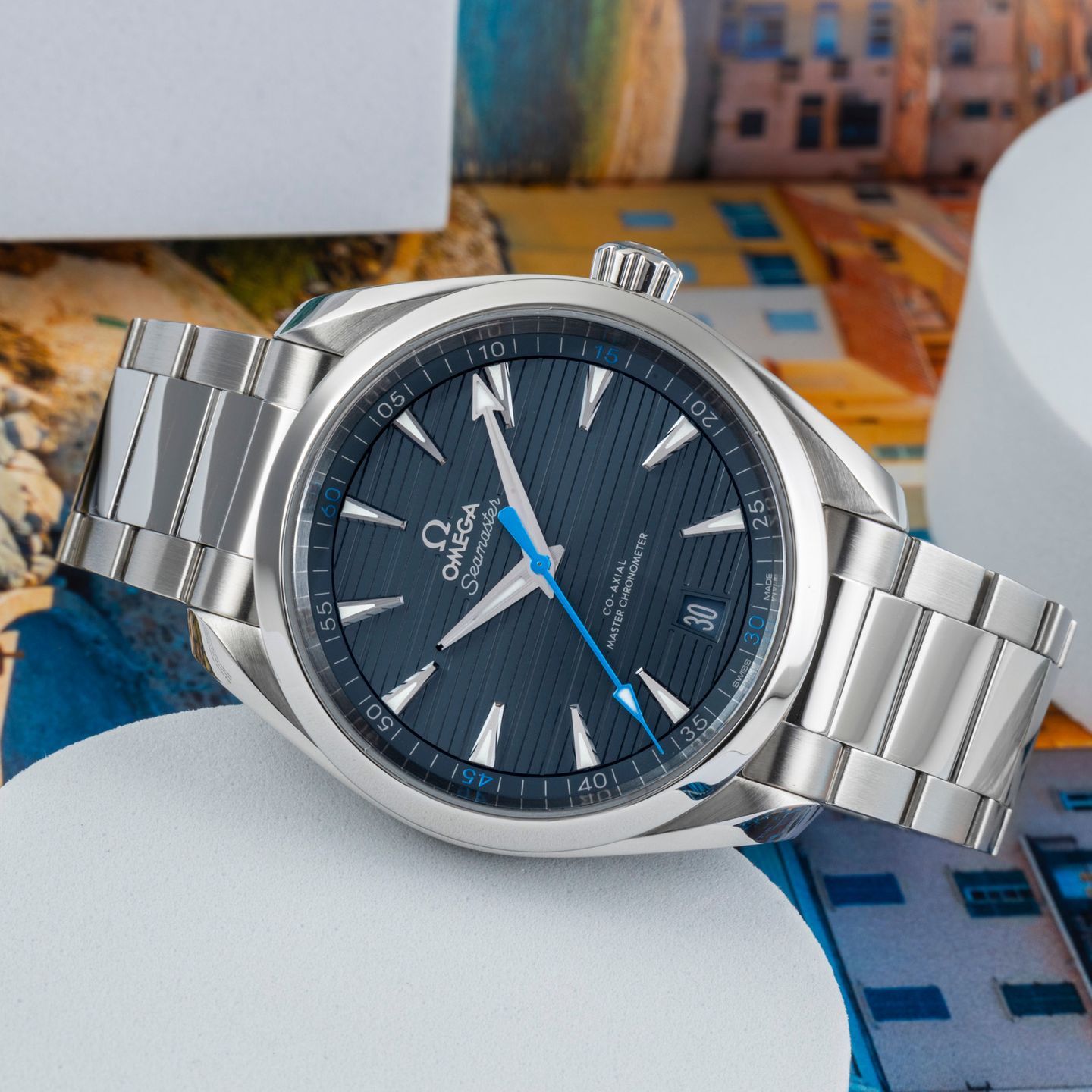 Omega Seamaster Aqua Terra 220.10.41.21.03.002 (2020) - Blauw wijzerplaat 41mm Staal (2/8)