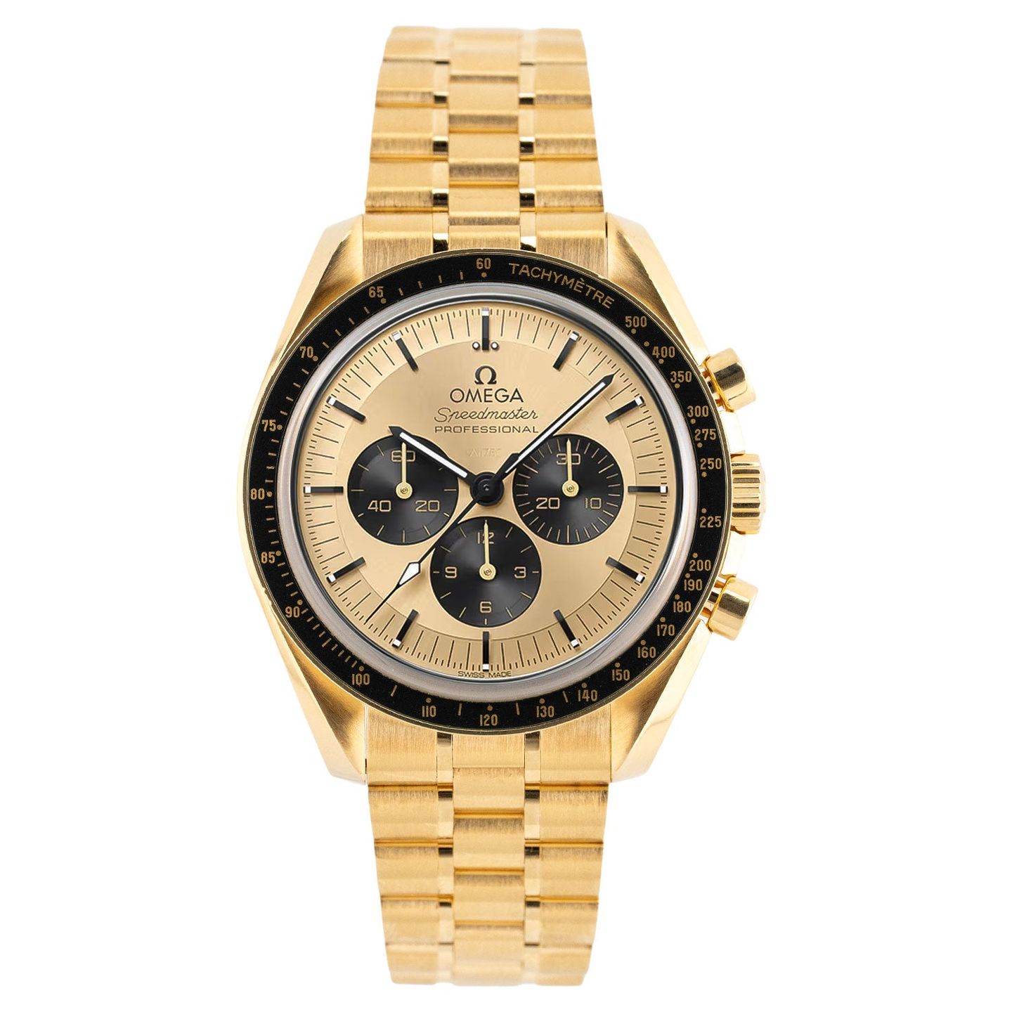 Omega Speedmaster Professional Moonwatch 310.60.42.50.99.002 (2024) - Champagne wijzerplaat 42mm Geelgoud (1/6)