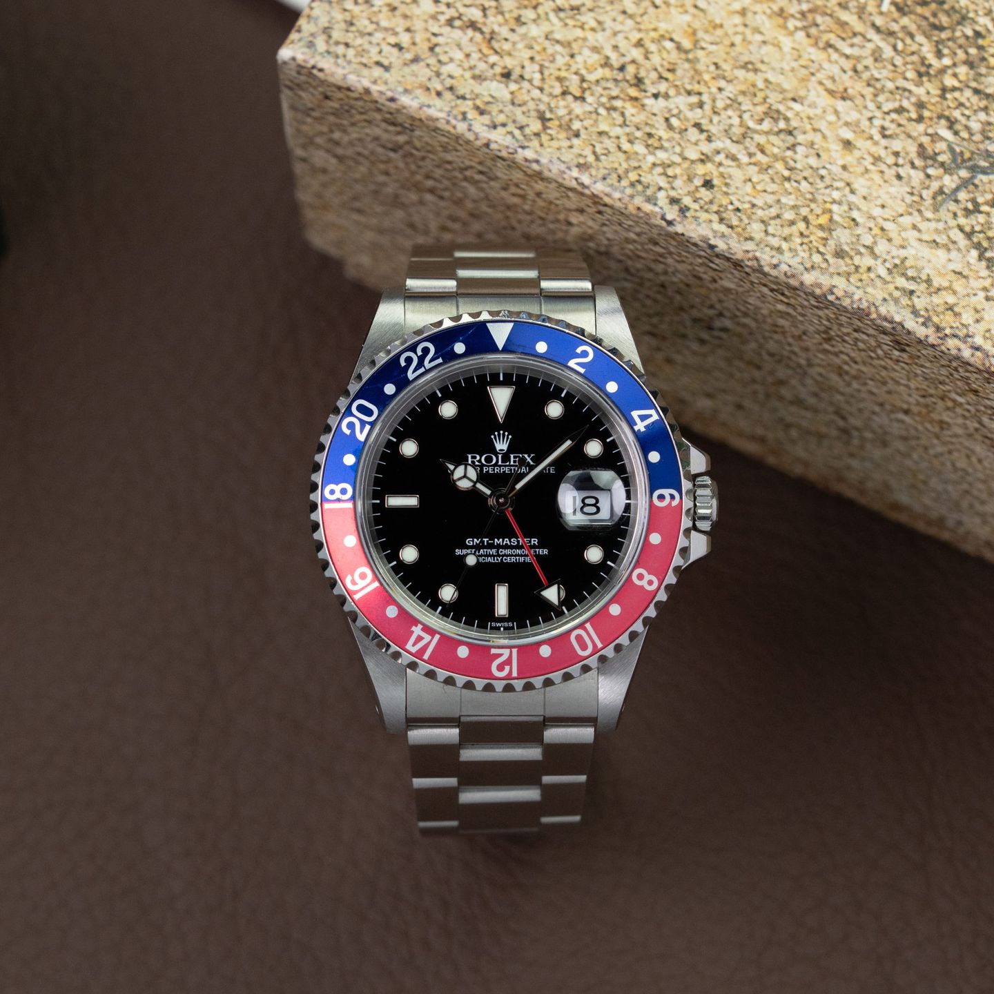 Rolex GMT-Master 16700 (1999) - Zwart wijzerplaat 40mm Staal (1/5)