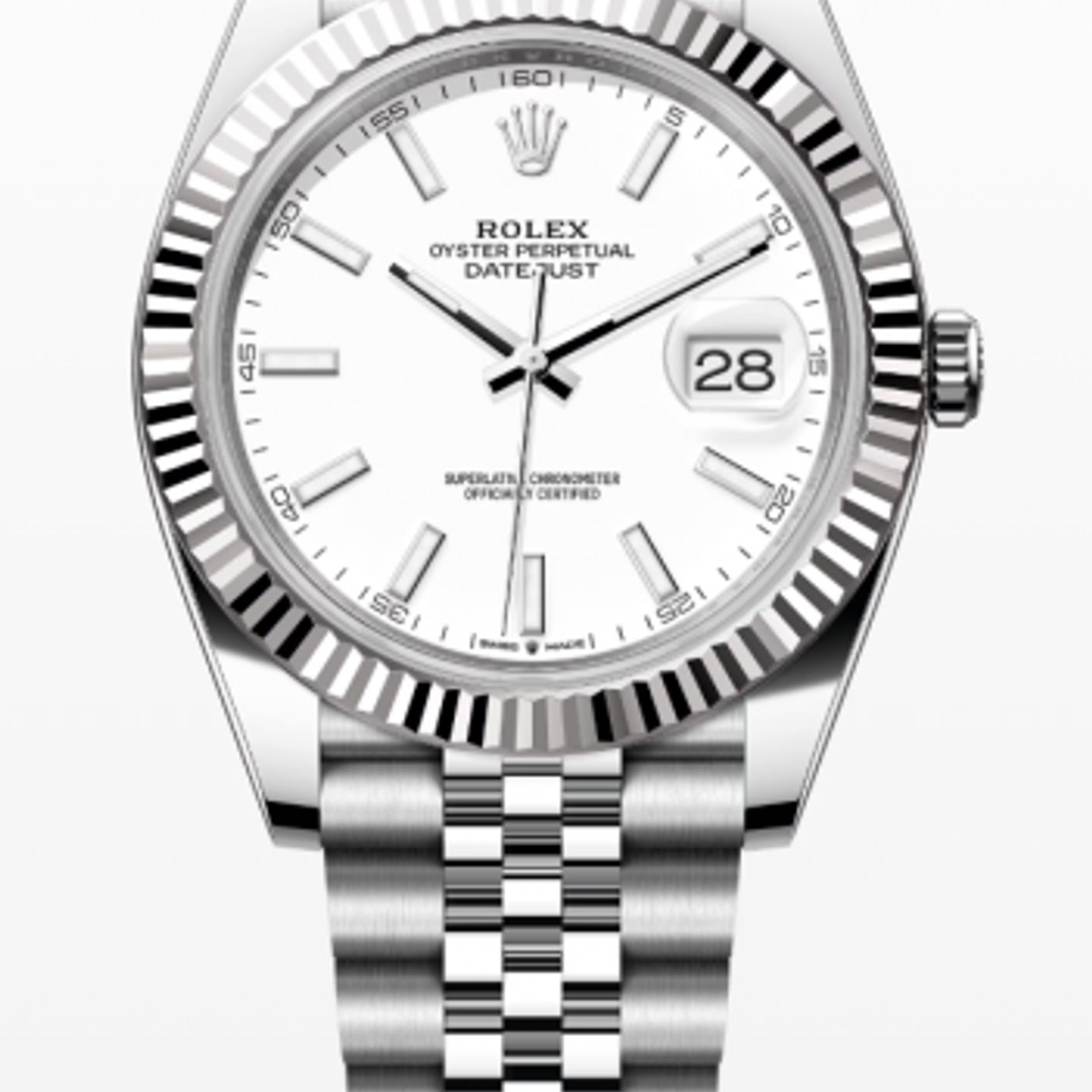 Rolex Datejust 41 126334 (2022) - White dial 41 mm Steel case (1/2)