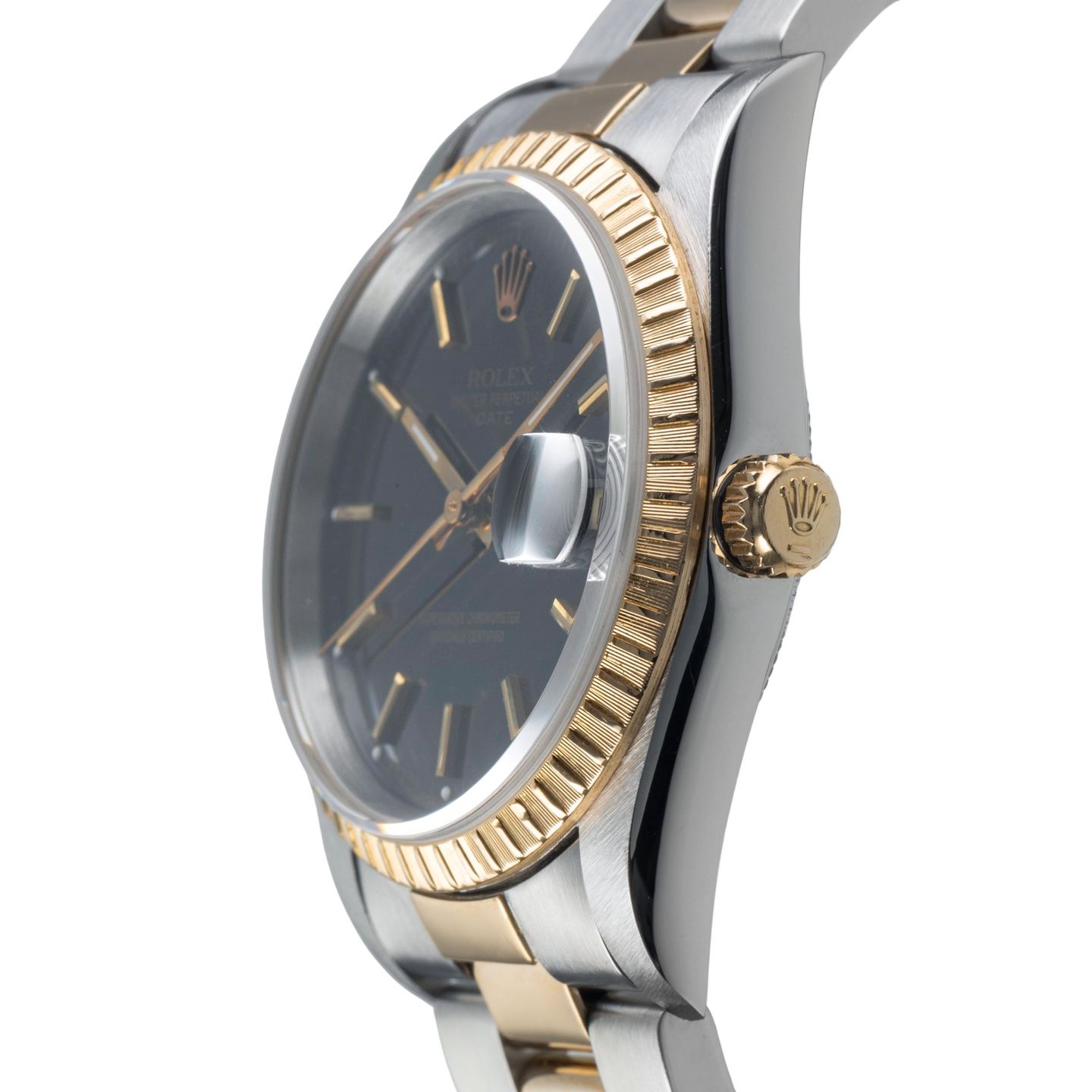 Rolex Oyster Perpetual Date 15223 (1996) - 34 mm Gold/Steel case (6/8)