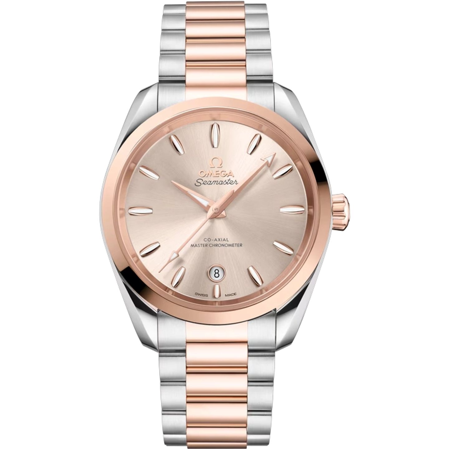 Omega Seamaster Aqua Terra 220.20.38.20.09.001 (2025) - Pink dial 38 mm Gold/Steel case (1/1)