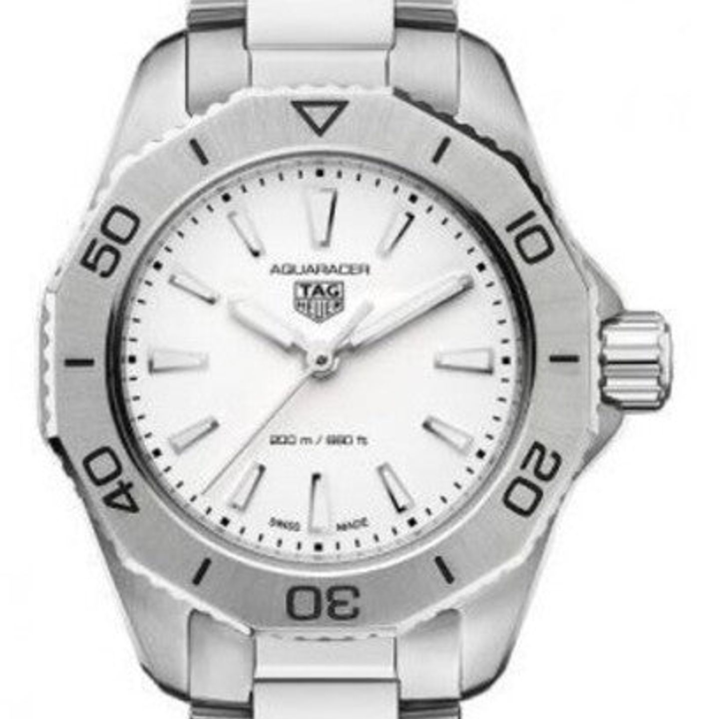 TAG Heuer Aquaracer Lady WBP1411.BA0622 (2026) - Grijs wijzerplaat 30mm Staal (1/1)