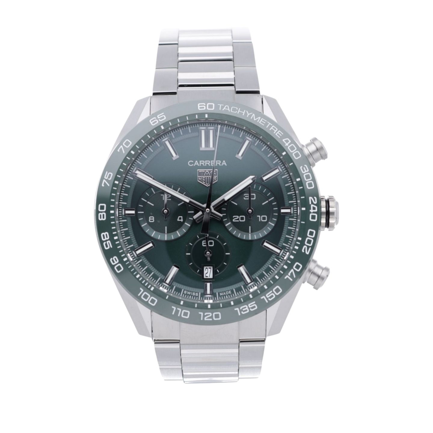 TAG Heuer Carrera CBN2A1N.BA0643 (2024) - Green dial 44 mm Steel case (1/7)