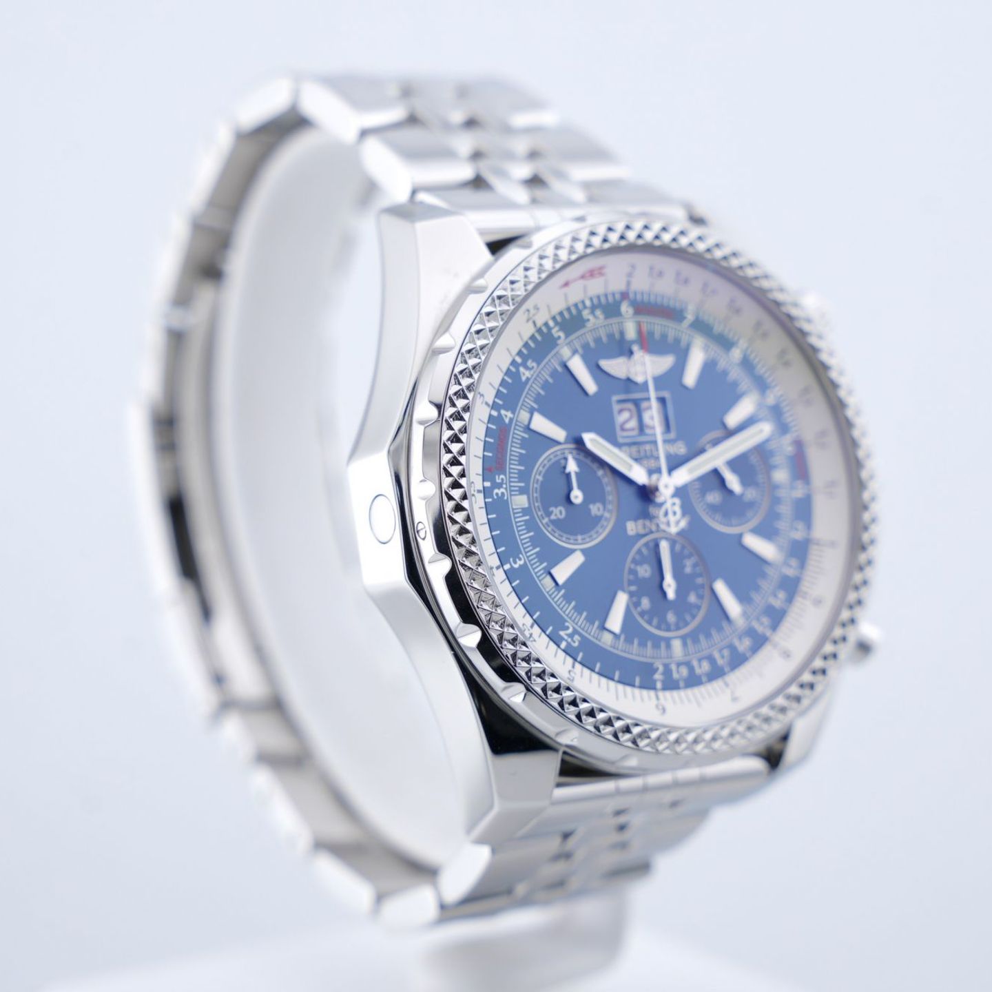 Breitling Bentley 6.75 A4436212/C652 (2008) - Blue dial 48 mm Steel case (8/8)