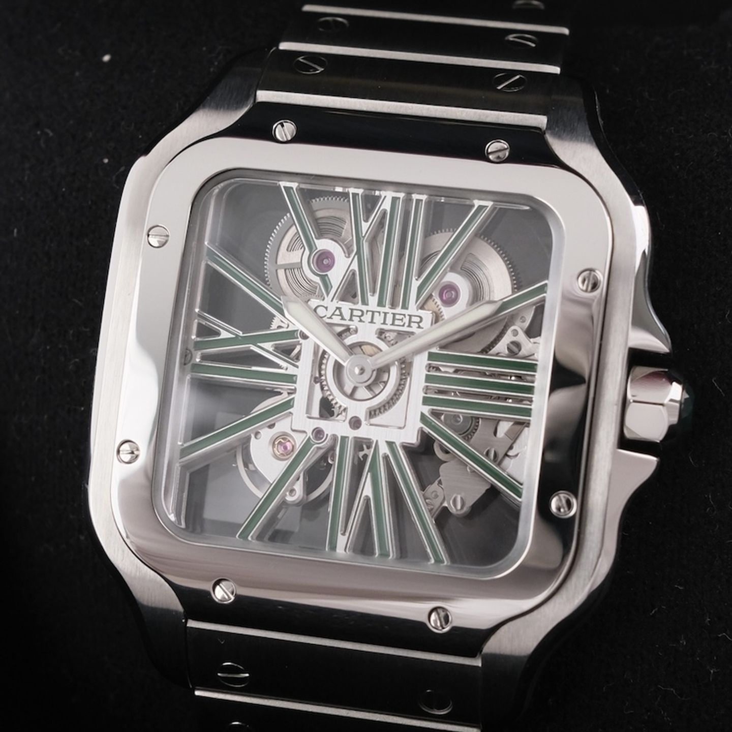 Cartier Santos WHSA0028 (2023) - 48mm Staal (3/8)